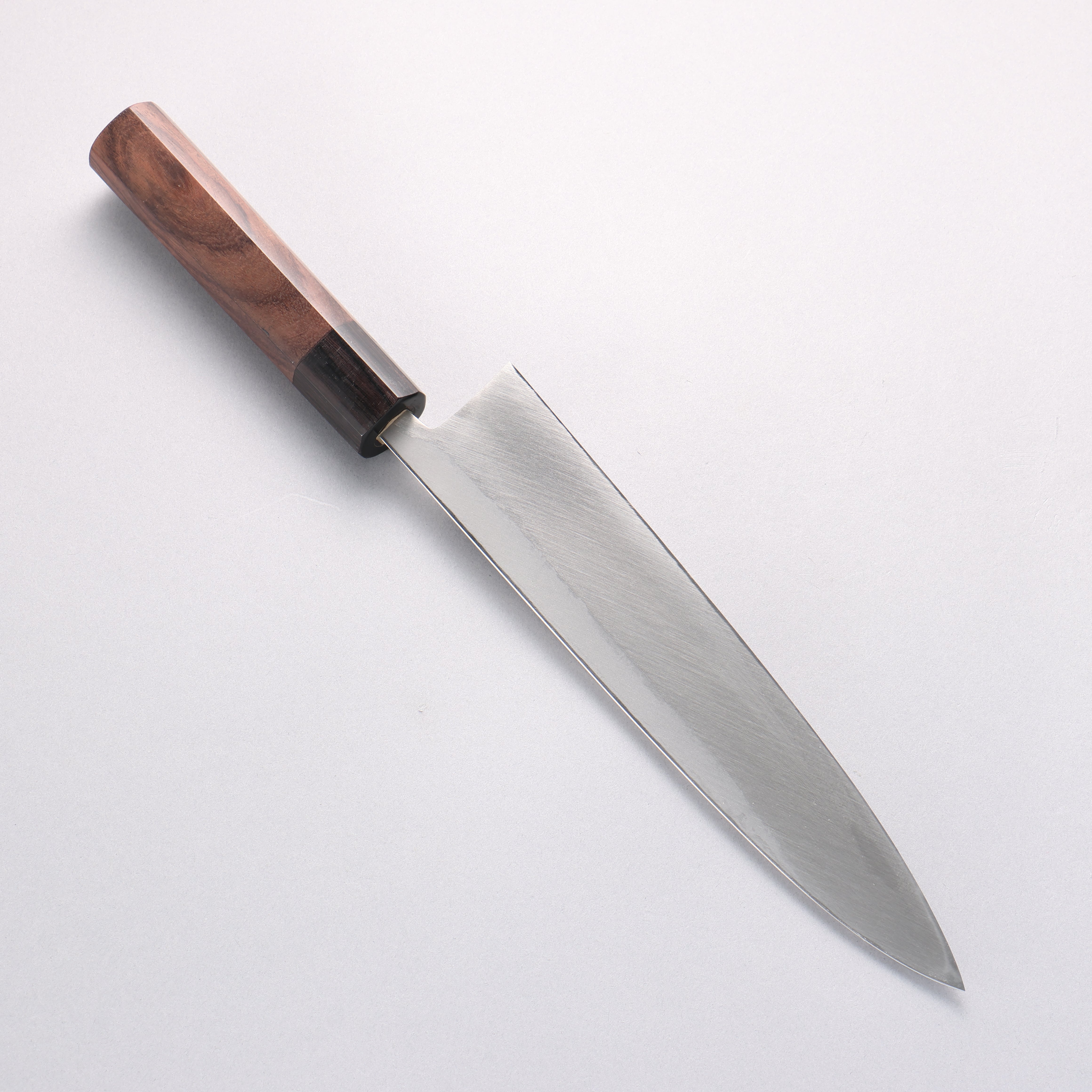 Hideo Kitaoka White Steel No.2 Damascus Mioroshi Deba240mm Shitan Handle - Seisuke Knife