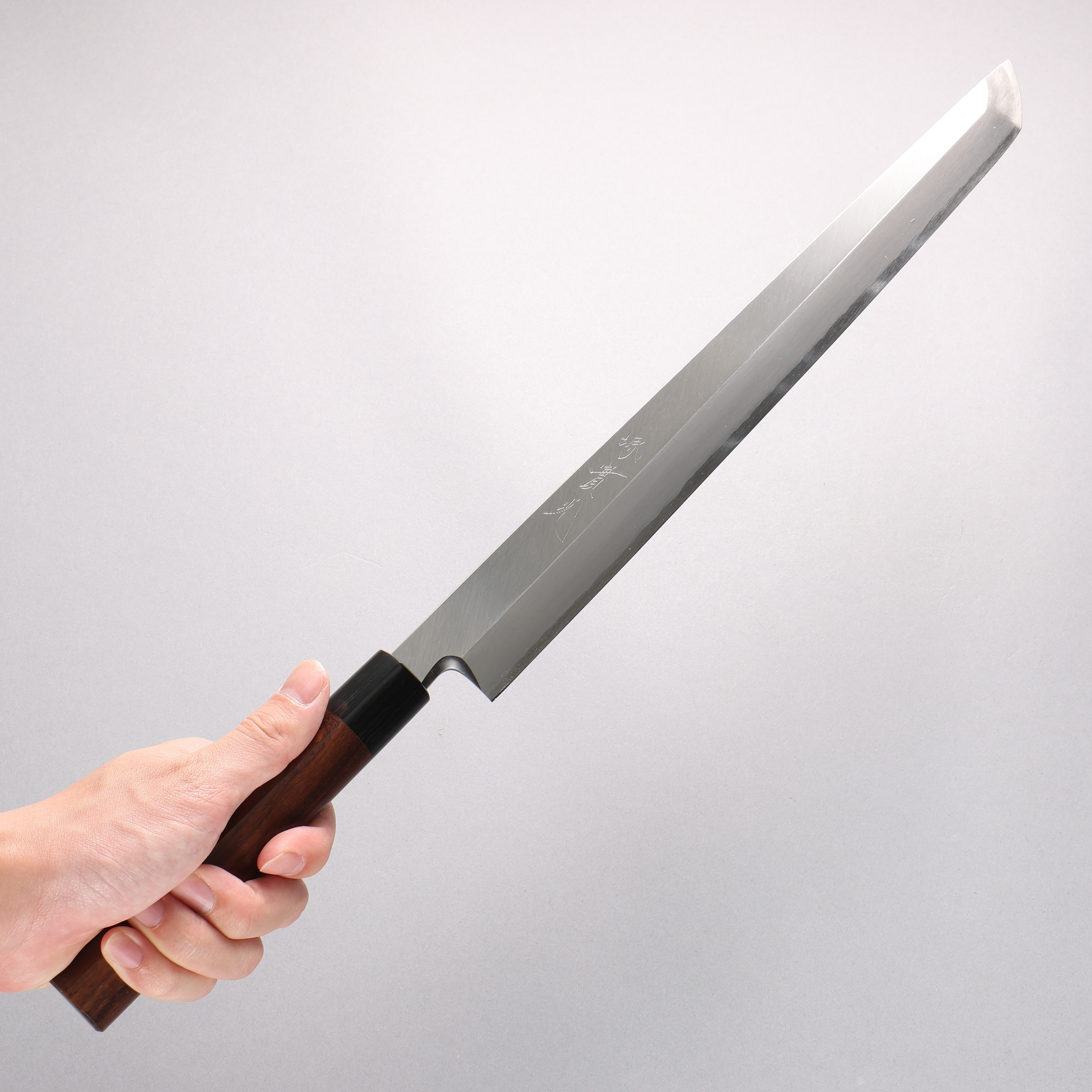 Jikko Silver Steel No.3 Sakimaru Yanagiba 330mm Shitan Handle - Japannywholesale