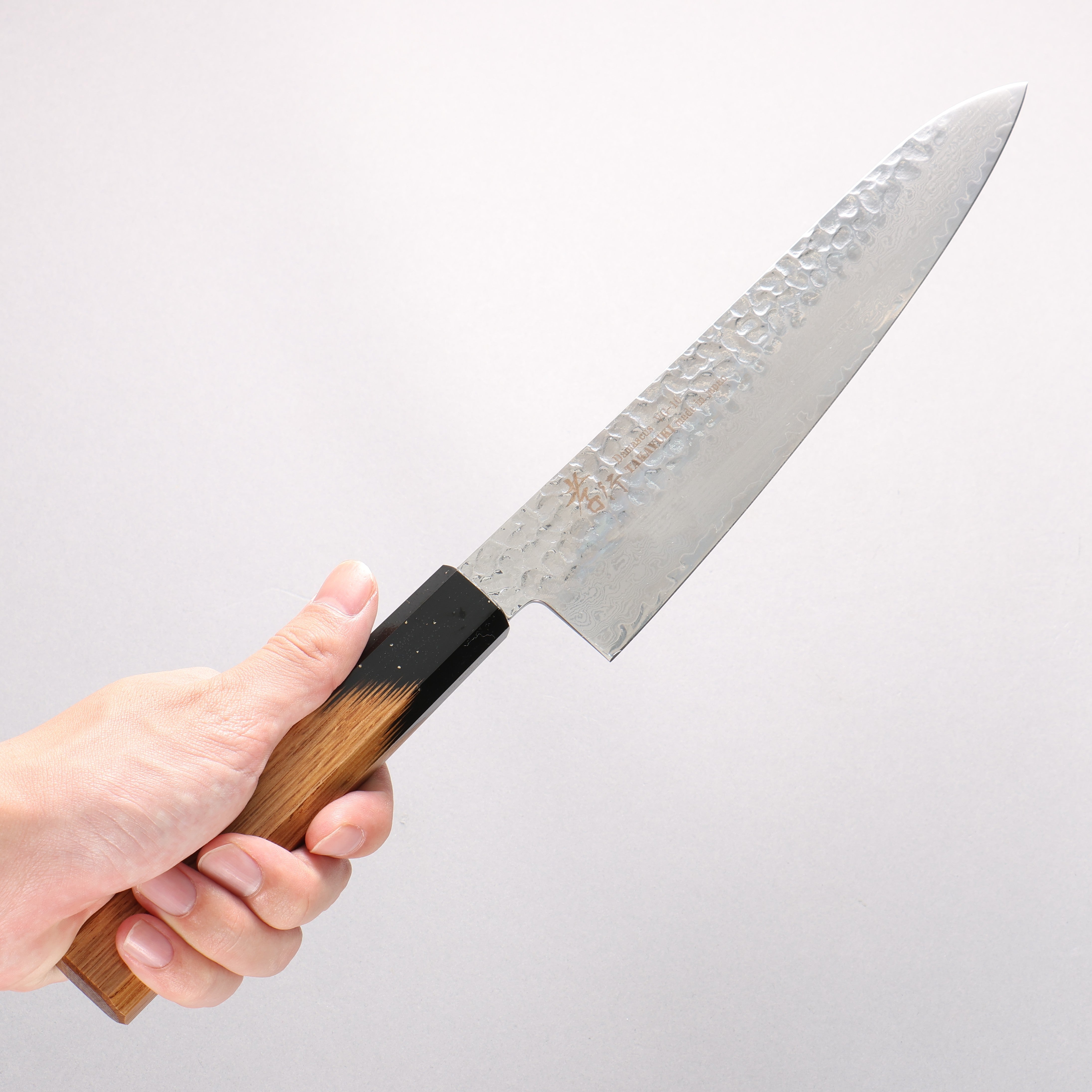 Sakai Takayuki VG10 33 Layer Damascus Gyuto 210mm with Live Oak Lacquered (Kokushin) Handle - Seisuke Knife