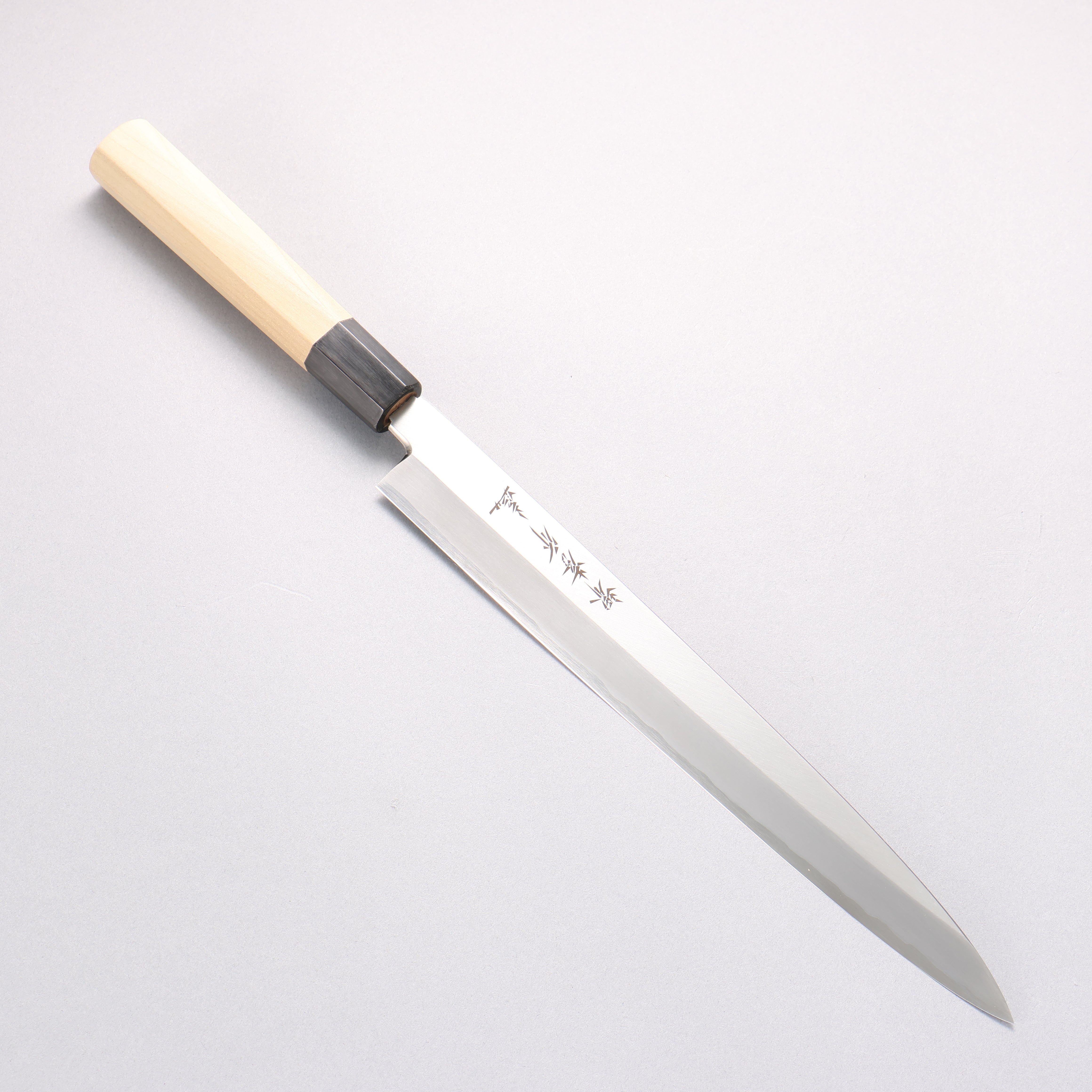 Sakai Takayuki Chef Series Silver Steel No.3 Yanagiba Magnolia Handle - Seisuke Knife