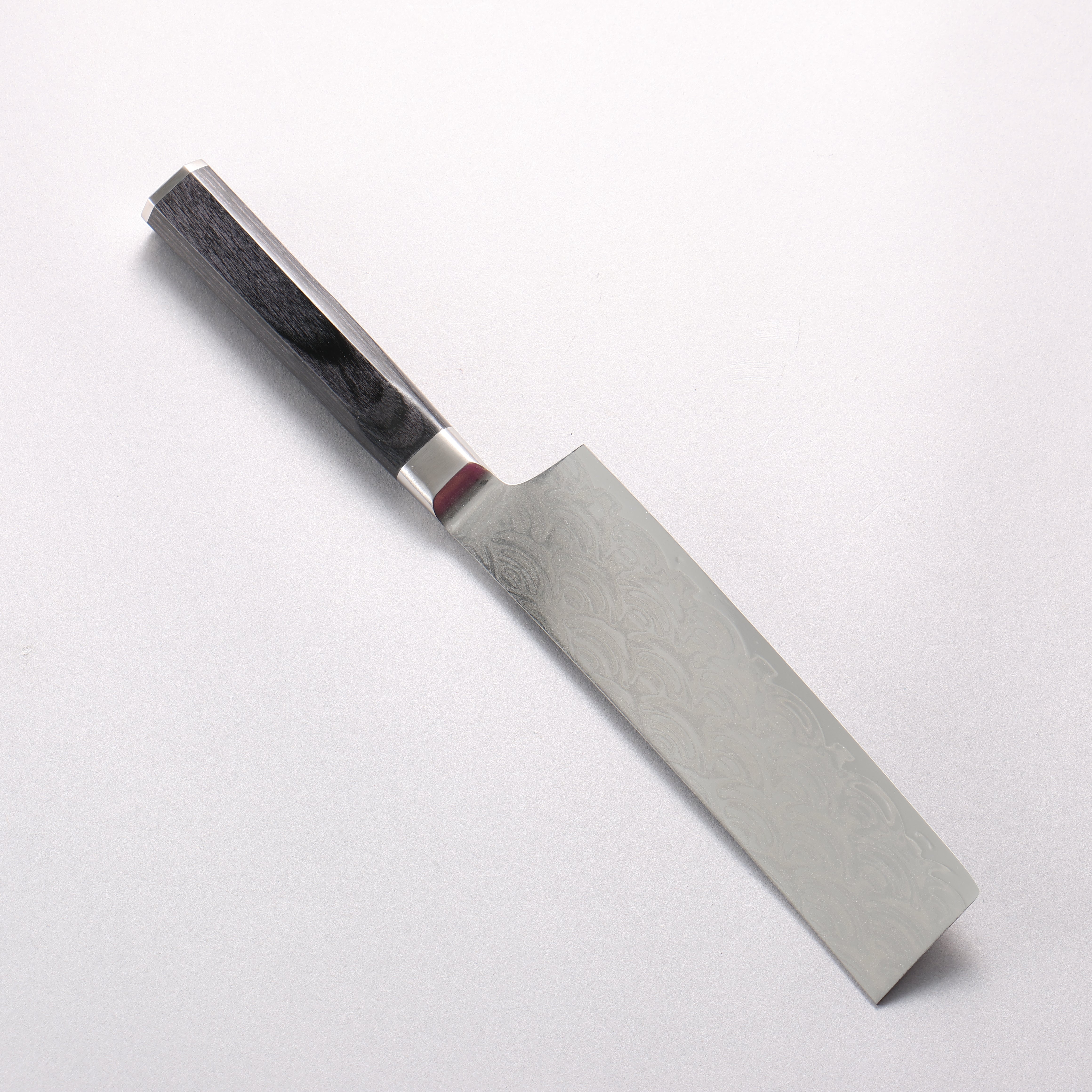Sakai Takayuki Seigaiha Blue Ocean Wave Böhler SP Steel 45 Layer Damascus Migaki Nakiri 160mm Black Pakkawood - Seisuke Knife