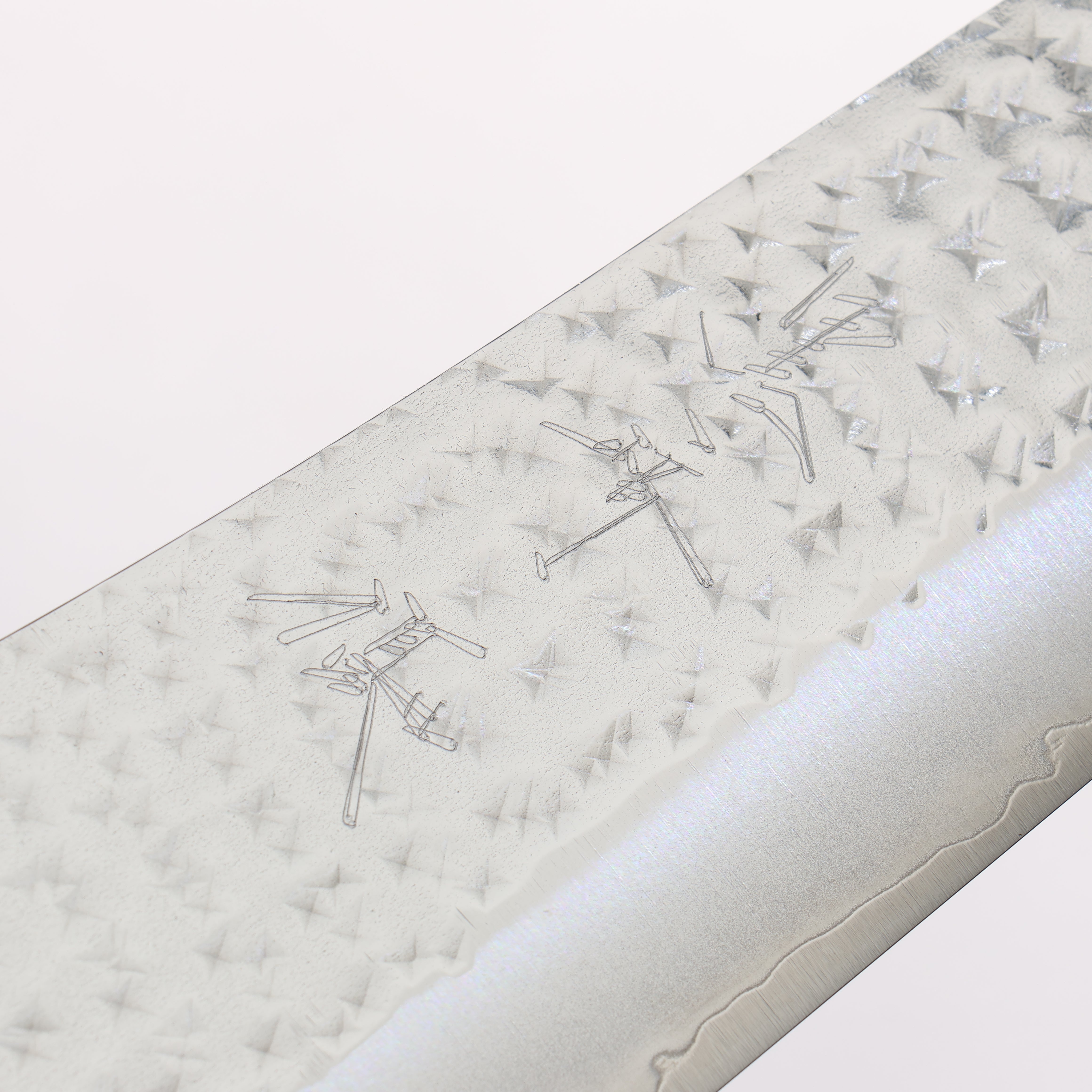 Yu Kurosaki Senko Ei SG2 Hammered Gyuto 240mm Black Purple Acrylic Handle - Seisuke Knife