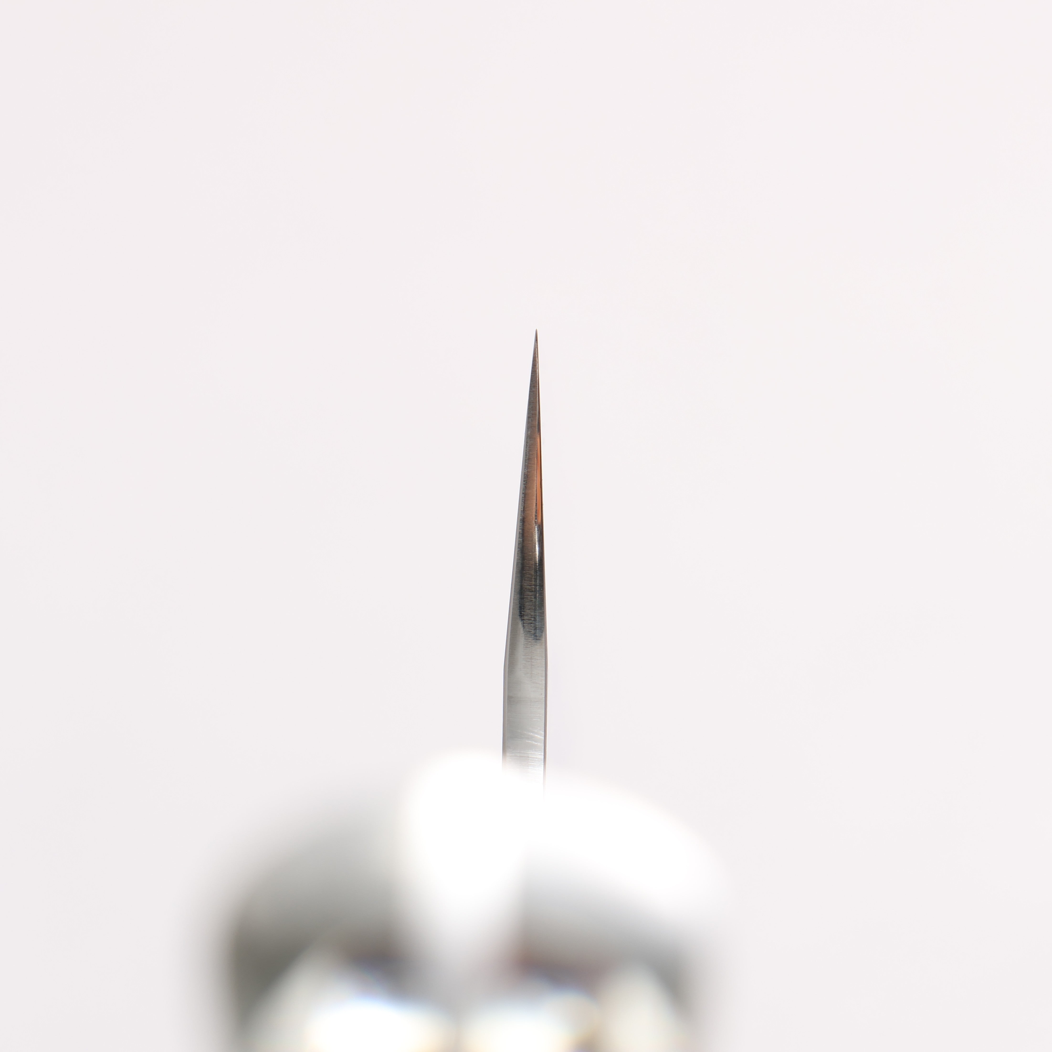 Yu Kurosaki Senko Ei SG2 Hammered Small Santoku 150mm Clear and Wood Pattern Acrylic Handle - Seisuke Knife