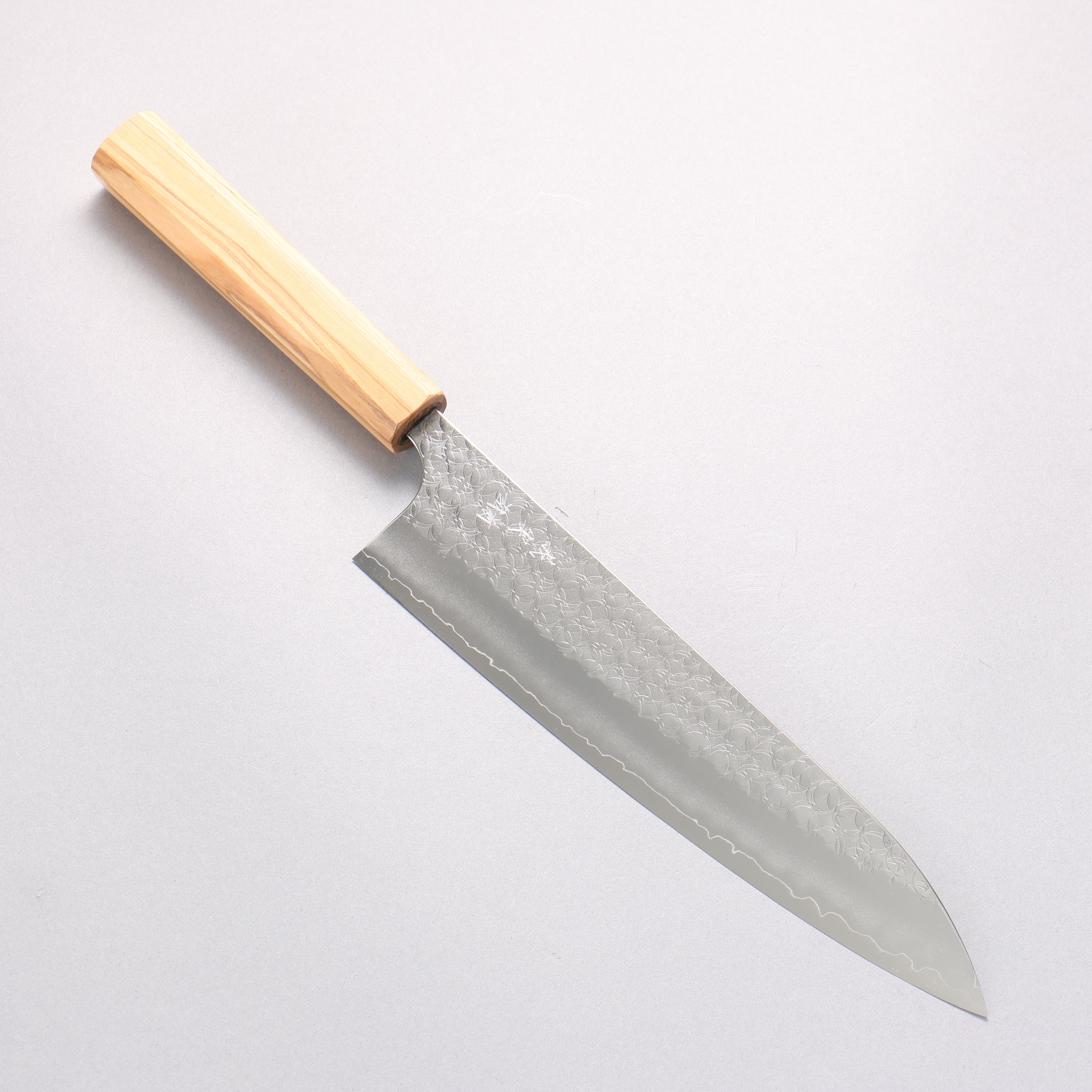 Yoshimi Kato Minamo SG2 Hammered Gyuto 210mm Olive tree Handle - Seisuke Knife