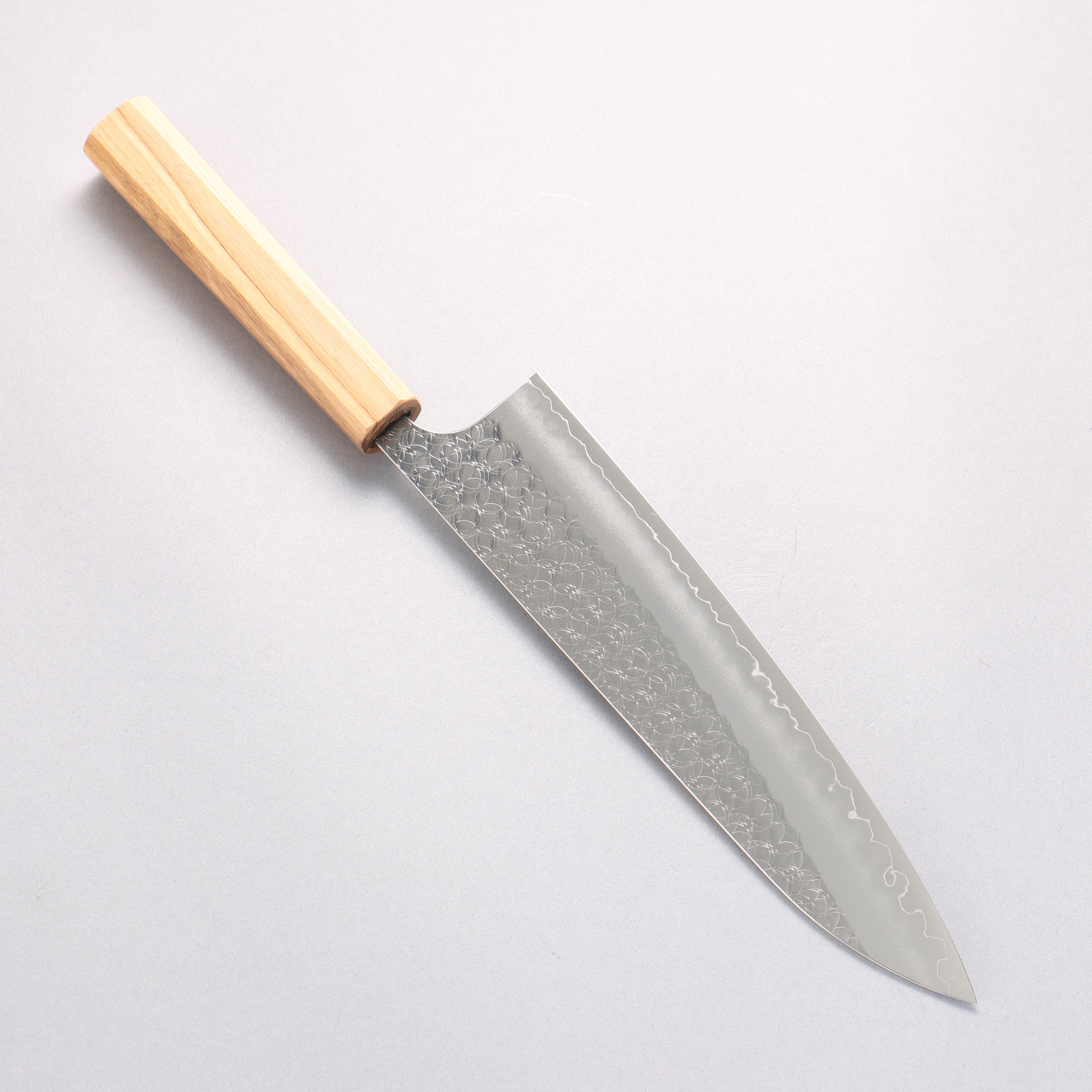 Yoshimi Kato Minamo SG2 Hammered Gyuto 210mm Olive tree Handle - Seisuke Knife