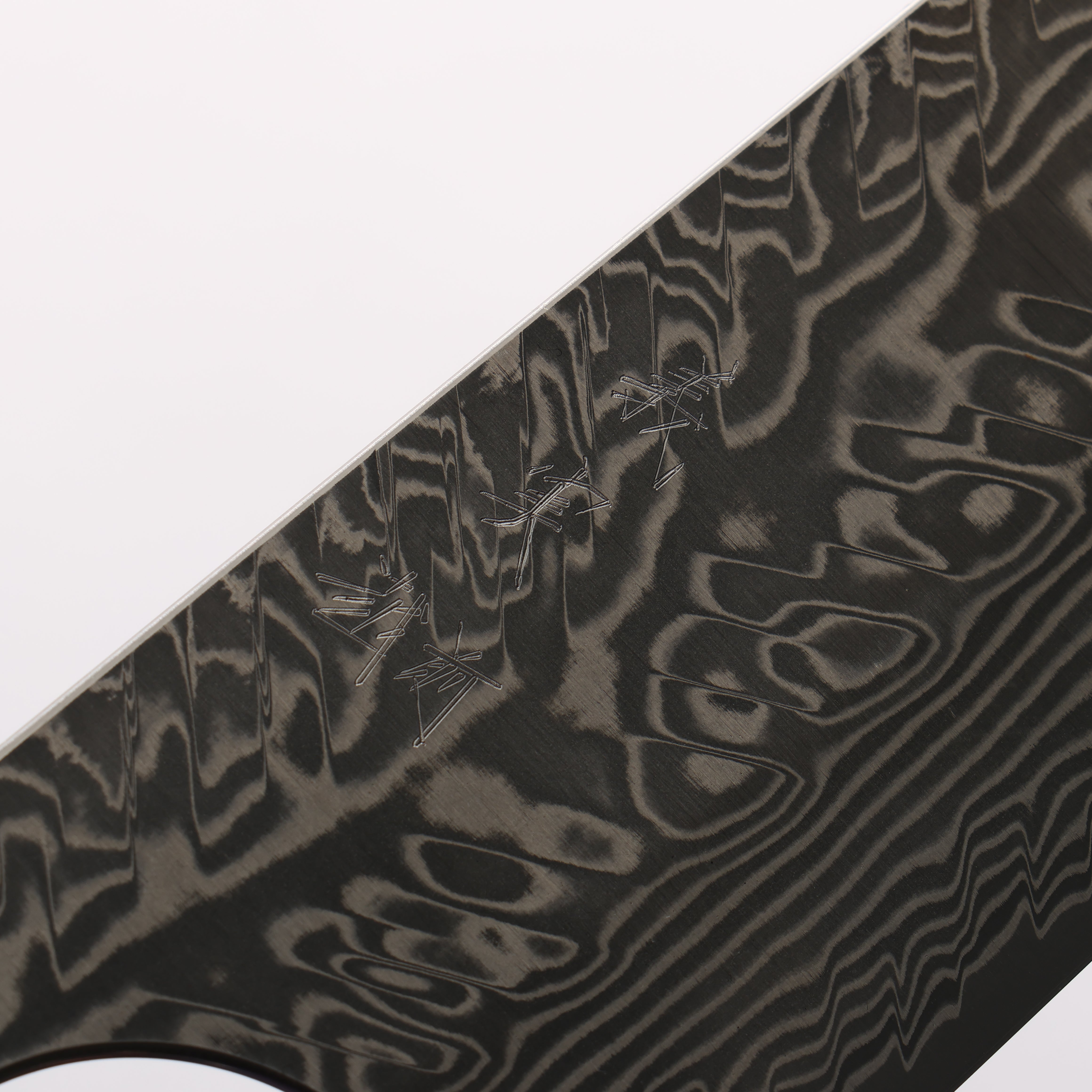 Yoshimi Kato SG2 Black Damascus Gyuto 210mm Rosewood (Ferrule: White Turquoise) Handle - Seisuke Knife
