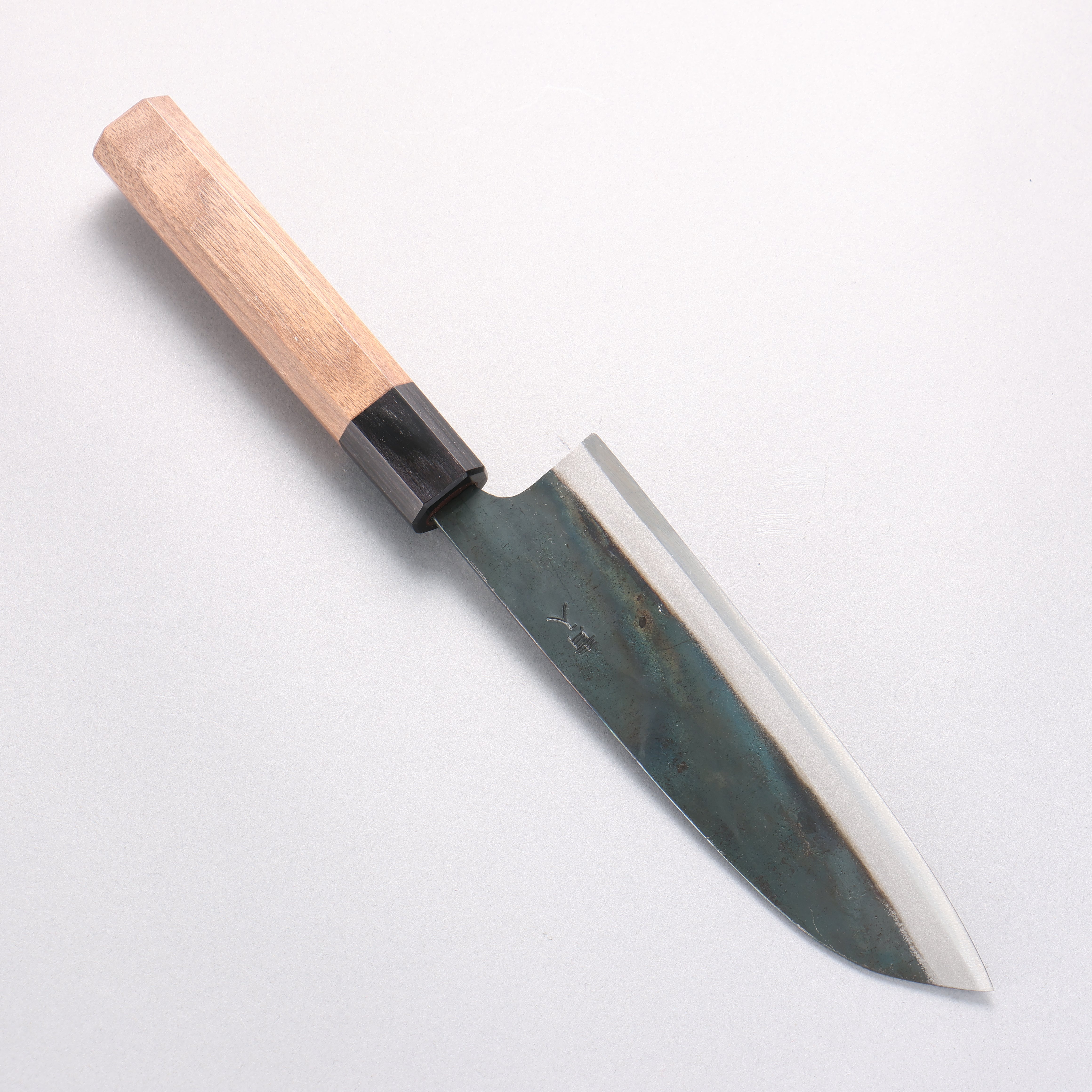 Sakai Takayuki Blue Steel No.2 Kurouchi Santoku 170mm Walnut Handle - Seisuke Knife