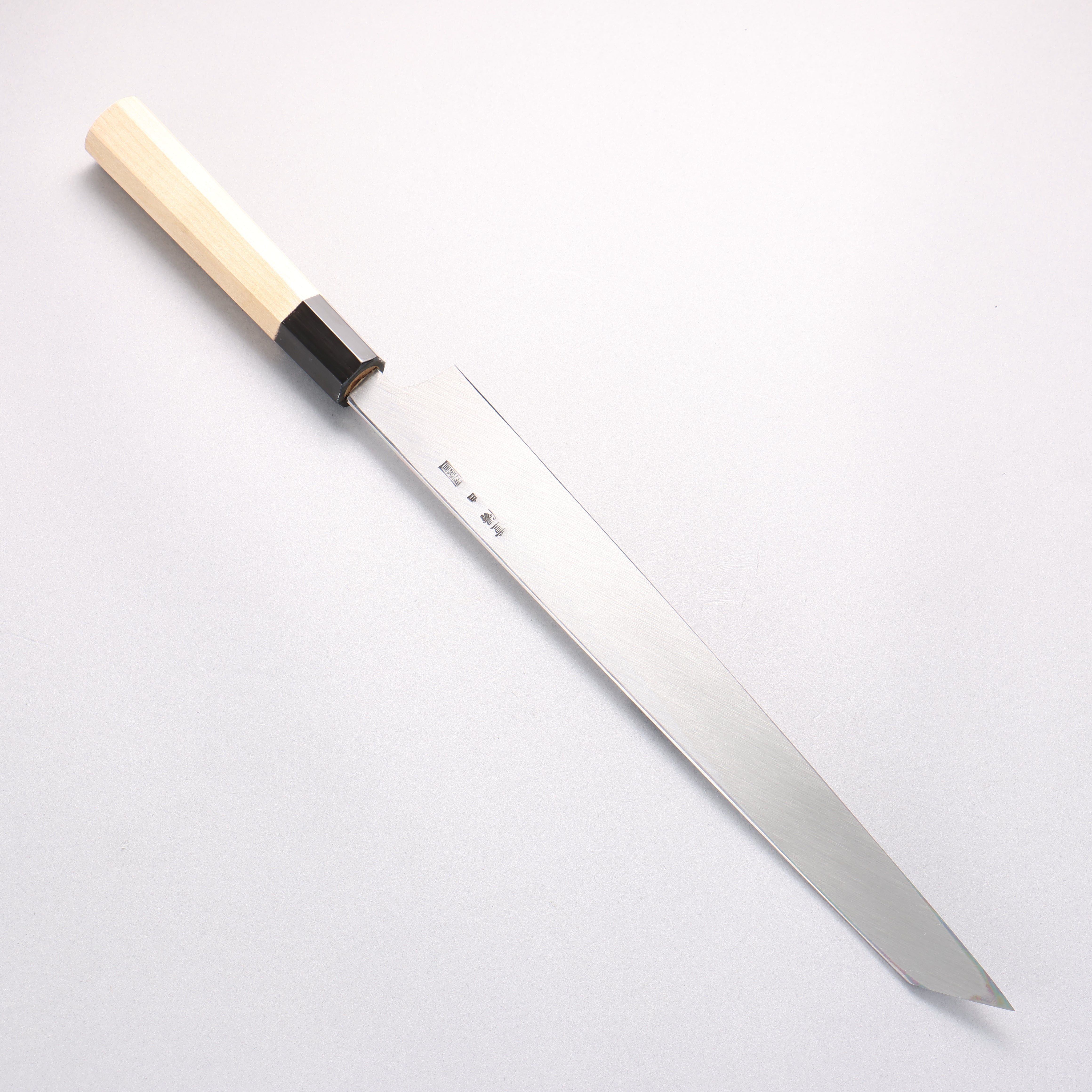 Choyo White Steel Mirrored Finish Kengata Yanagiba 300mm Magnolia Handle - Seisuke Knife