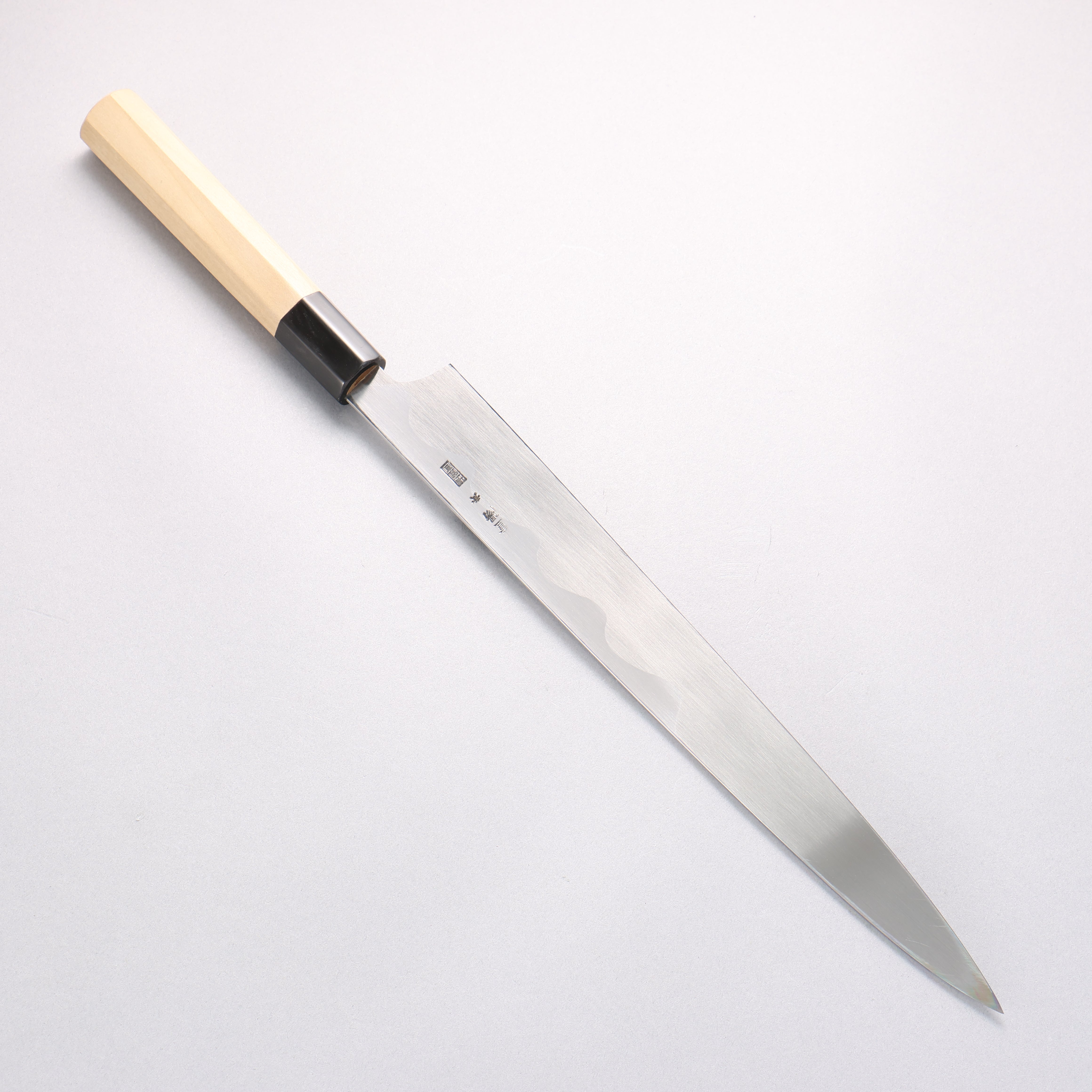 Choyo Blue Steel No.1 Mirrored Finish Yanagiba with Magnolia Handle - Seisuke Knife