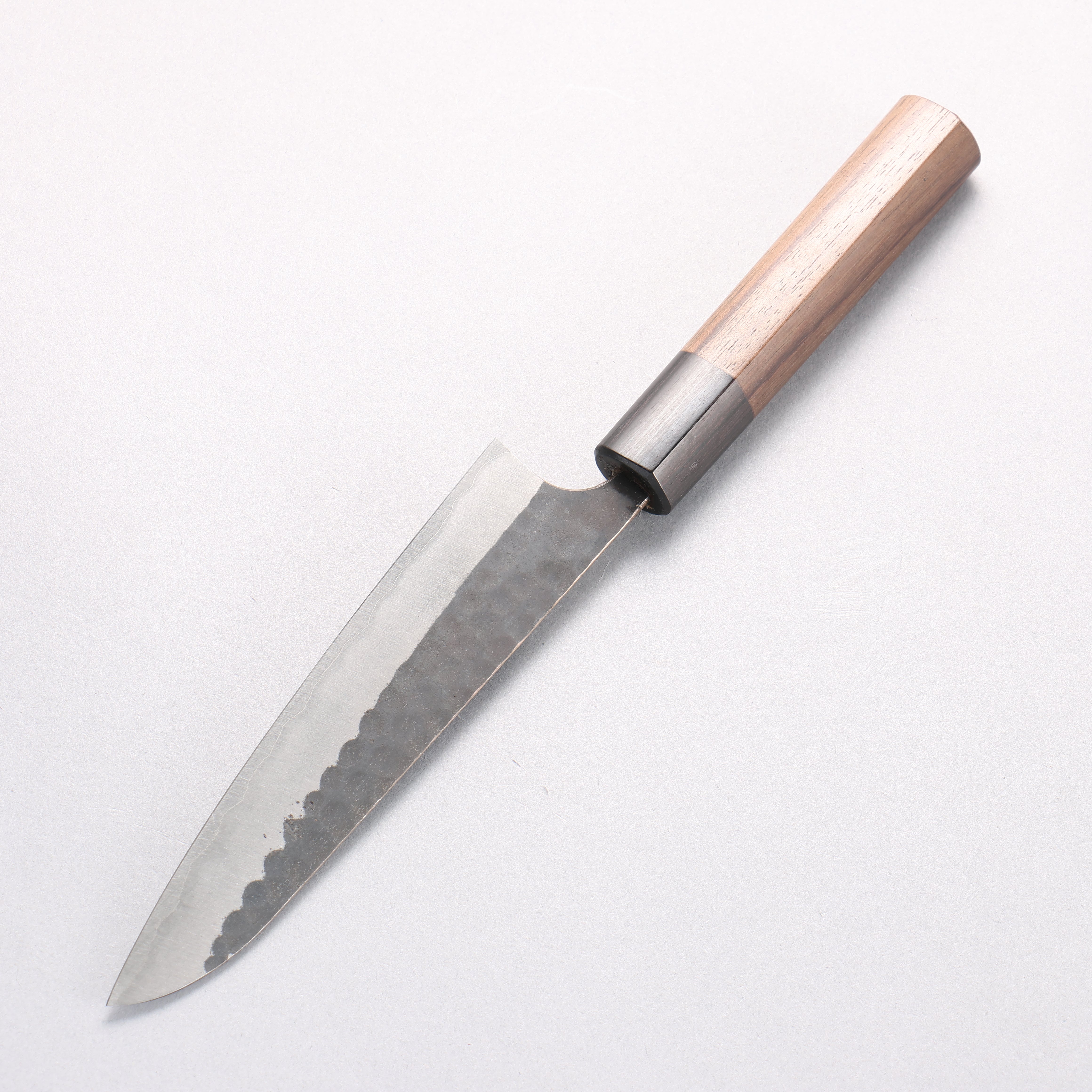 Anryu Blue Super Hammered Kurouchi Petty-Utility 150mm Shitan Handle - Seisuke Knife