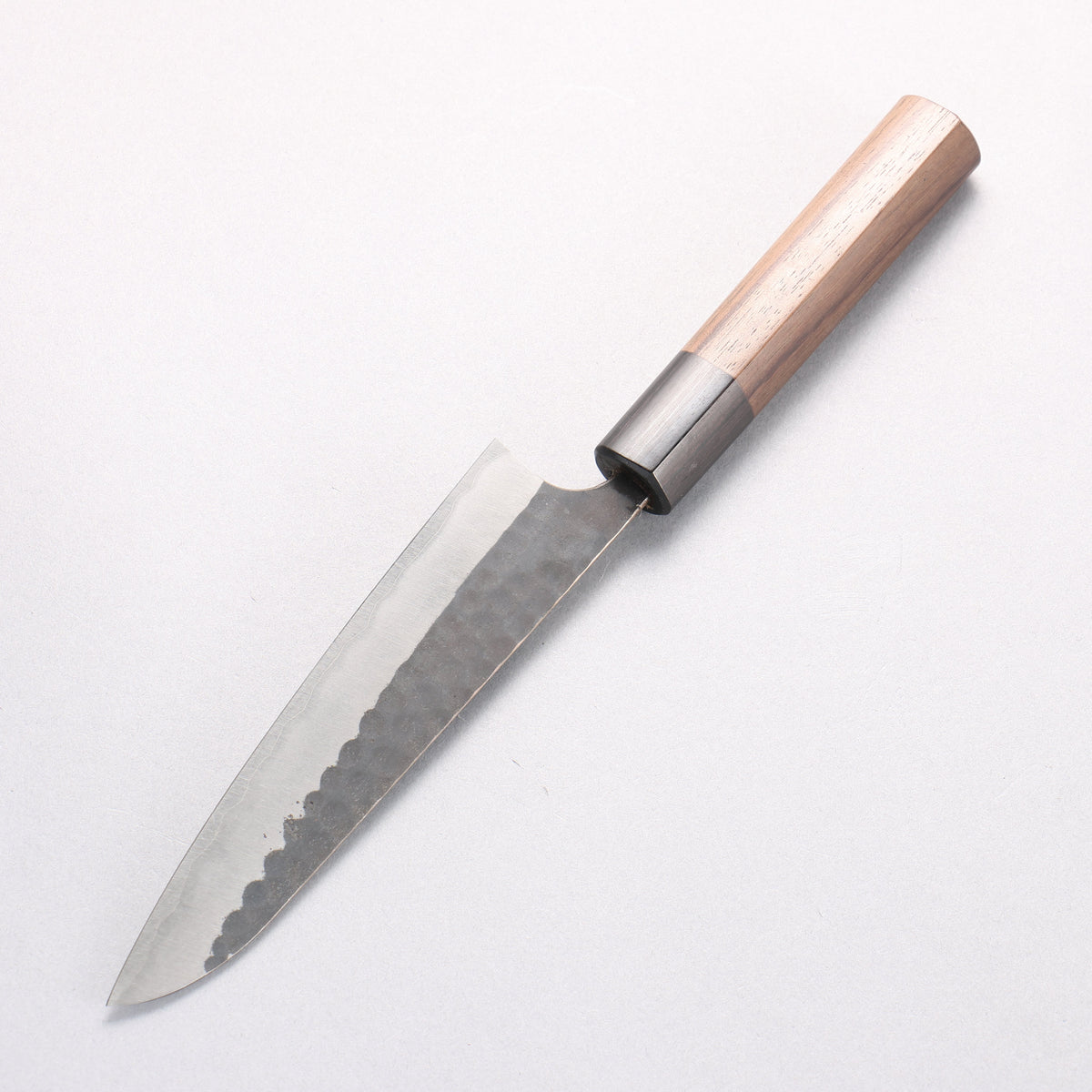 Anryu Blue Super Hammered Kurouchi Petty-Utility 150mm Shitan Handle - Seisuke Knife