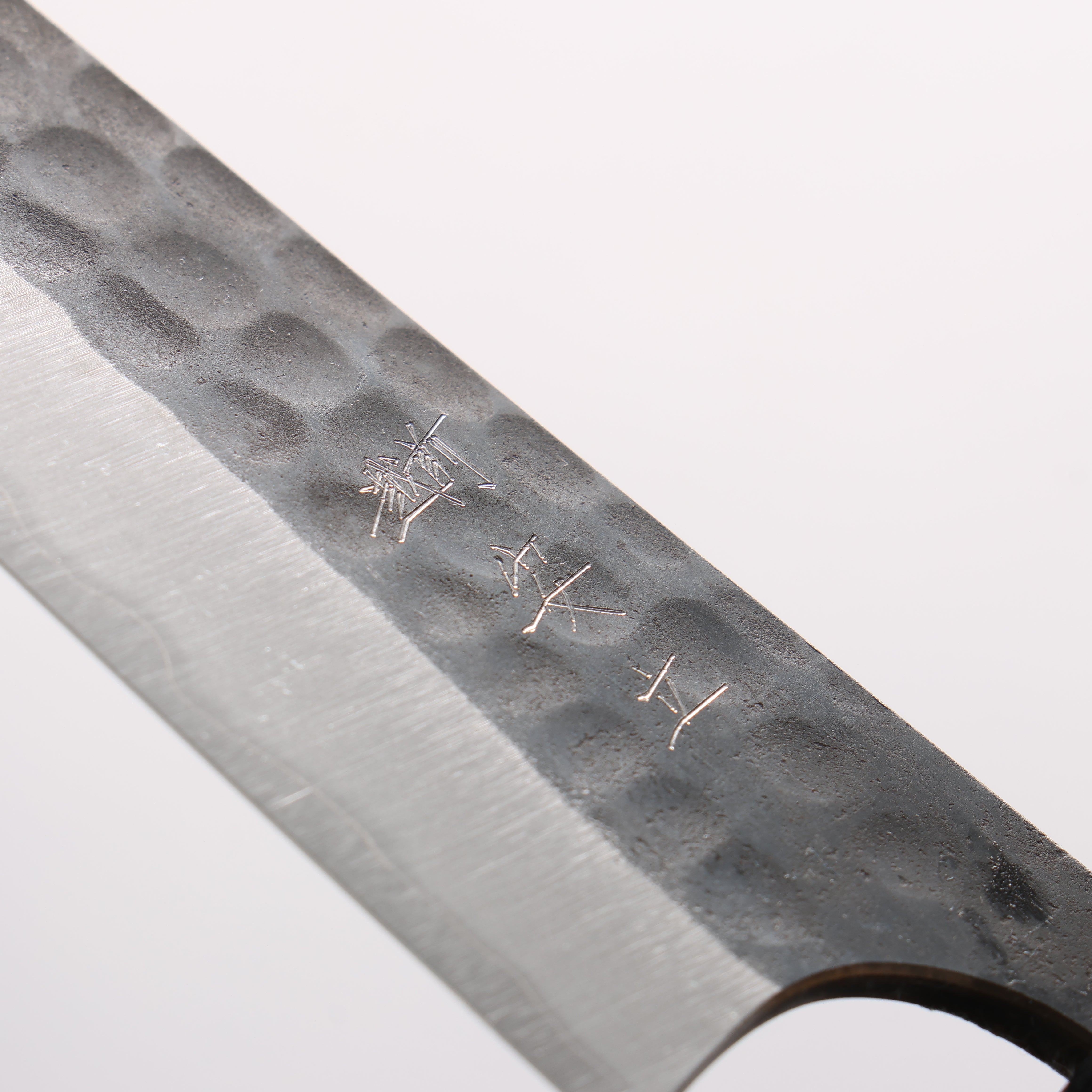 Anryu Blue Super Hammered Kurouchi Petty-Utility 150mm Shitan Handle - Seisuke Knife