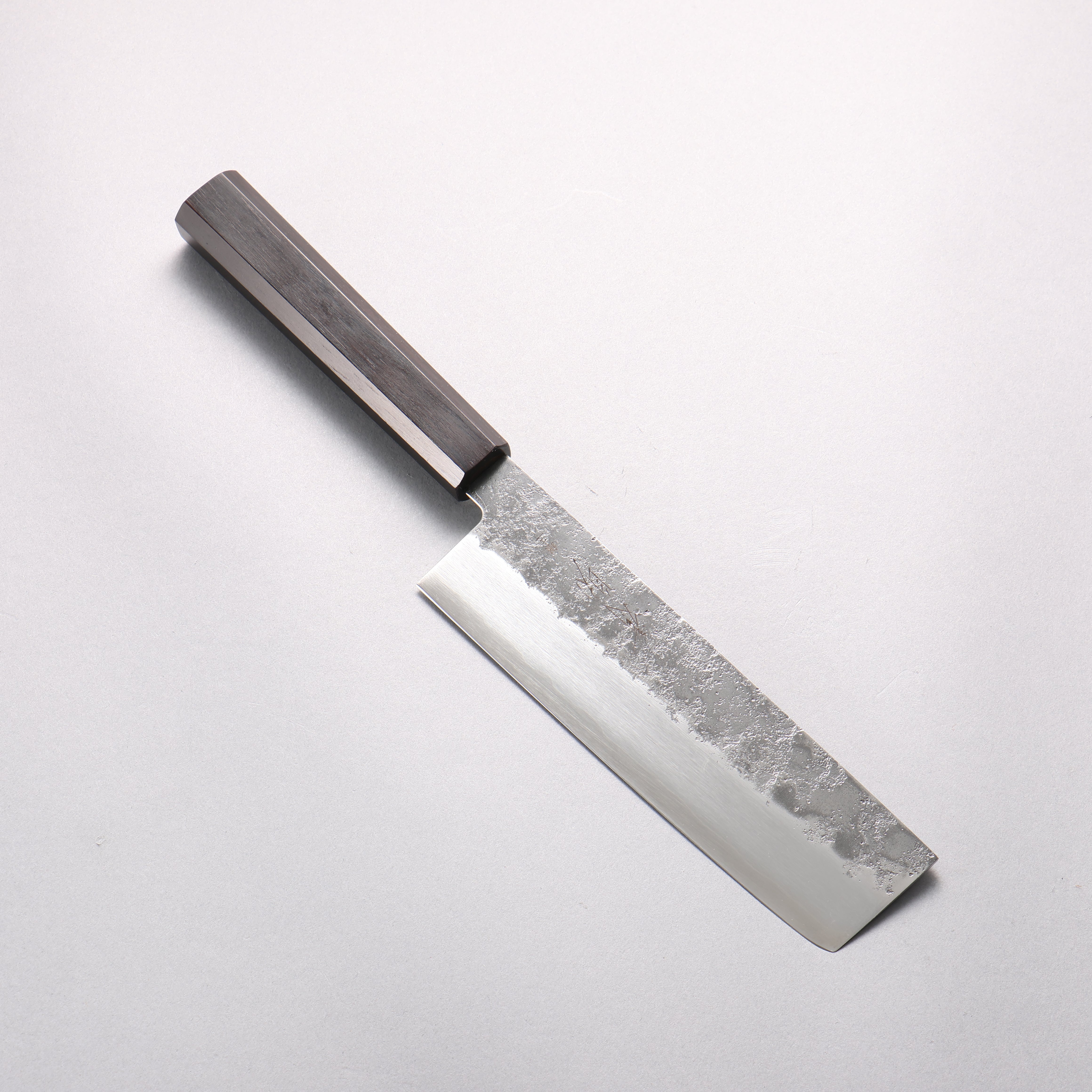 Seisuke Silver Steel No.3 Nashiji Nakiri 165mm Ebony Wood Handle - Seisuke Knife