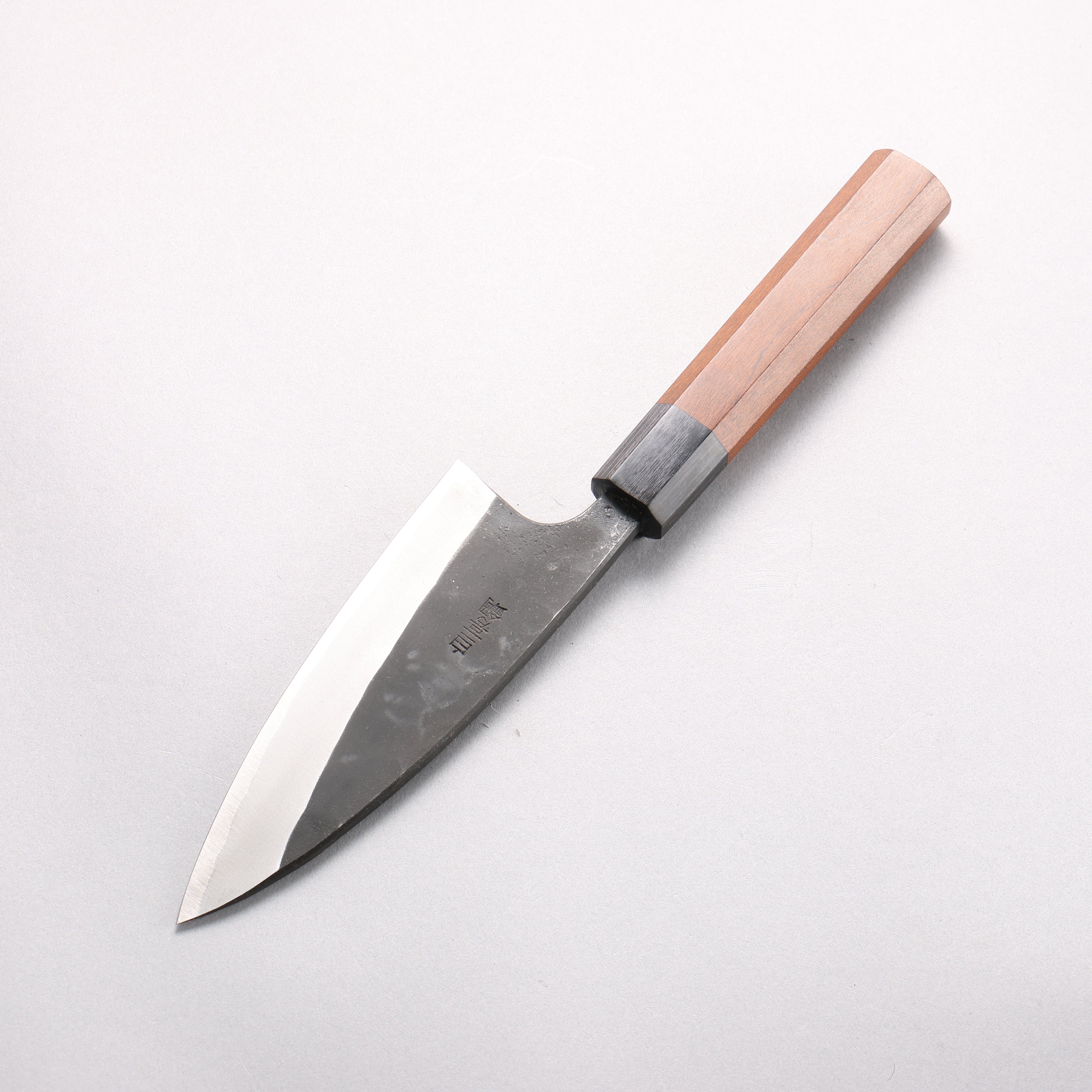 Nao Yamamoto White Steel No.2 Kurouchi Double-Bevel Deba 135mm Kebony Wood Handle - Seisuke Knife