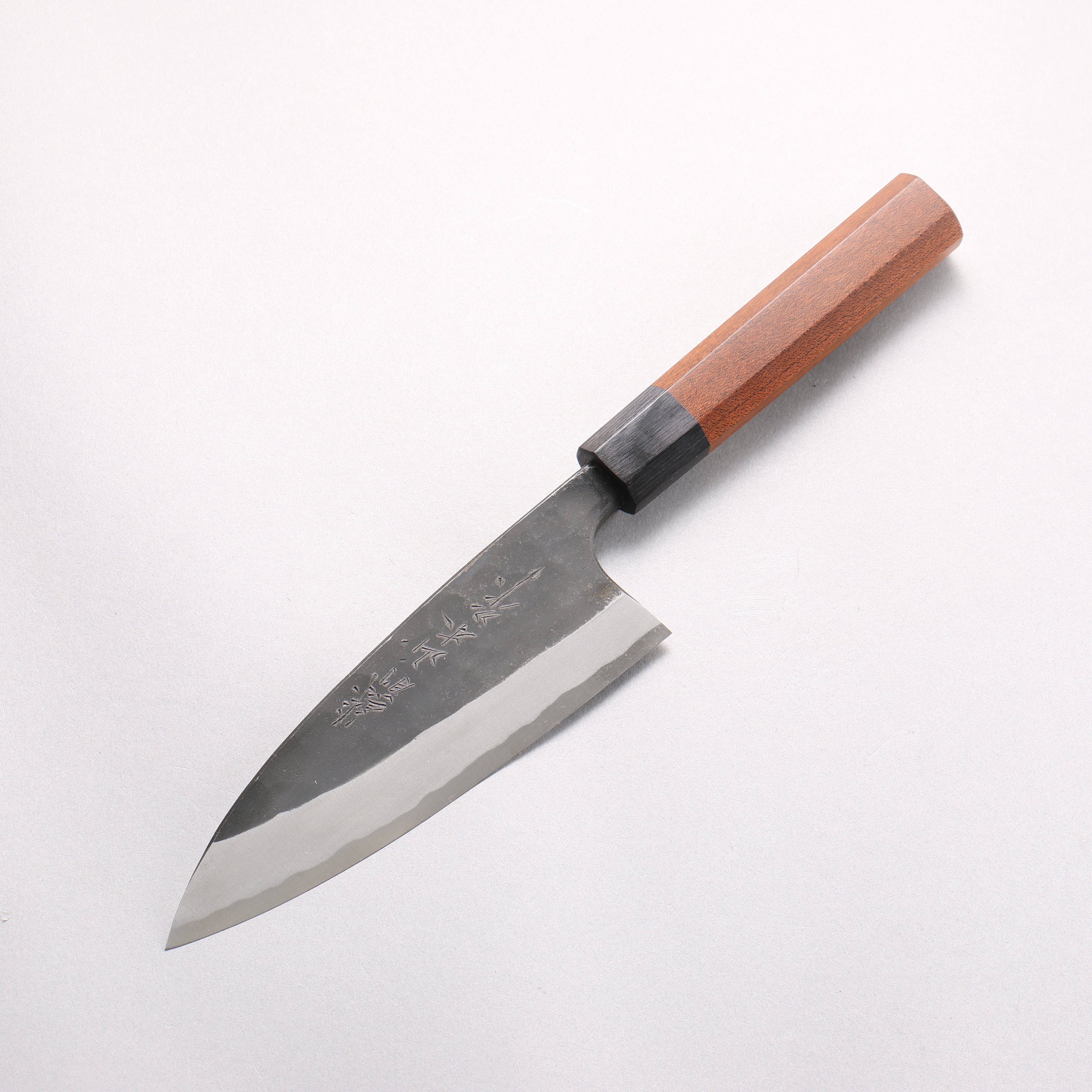 Nao Yamamoto White Steel No.2 Kurouchi Double-Bevel Deba 150mm Kebony Wood Handle - Seisuke Knife