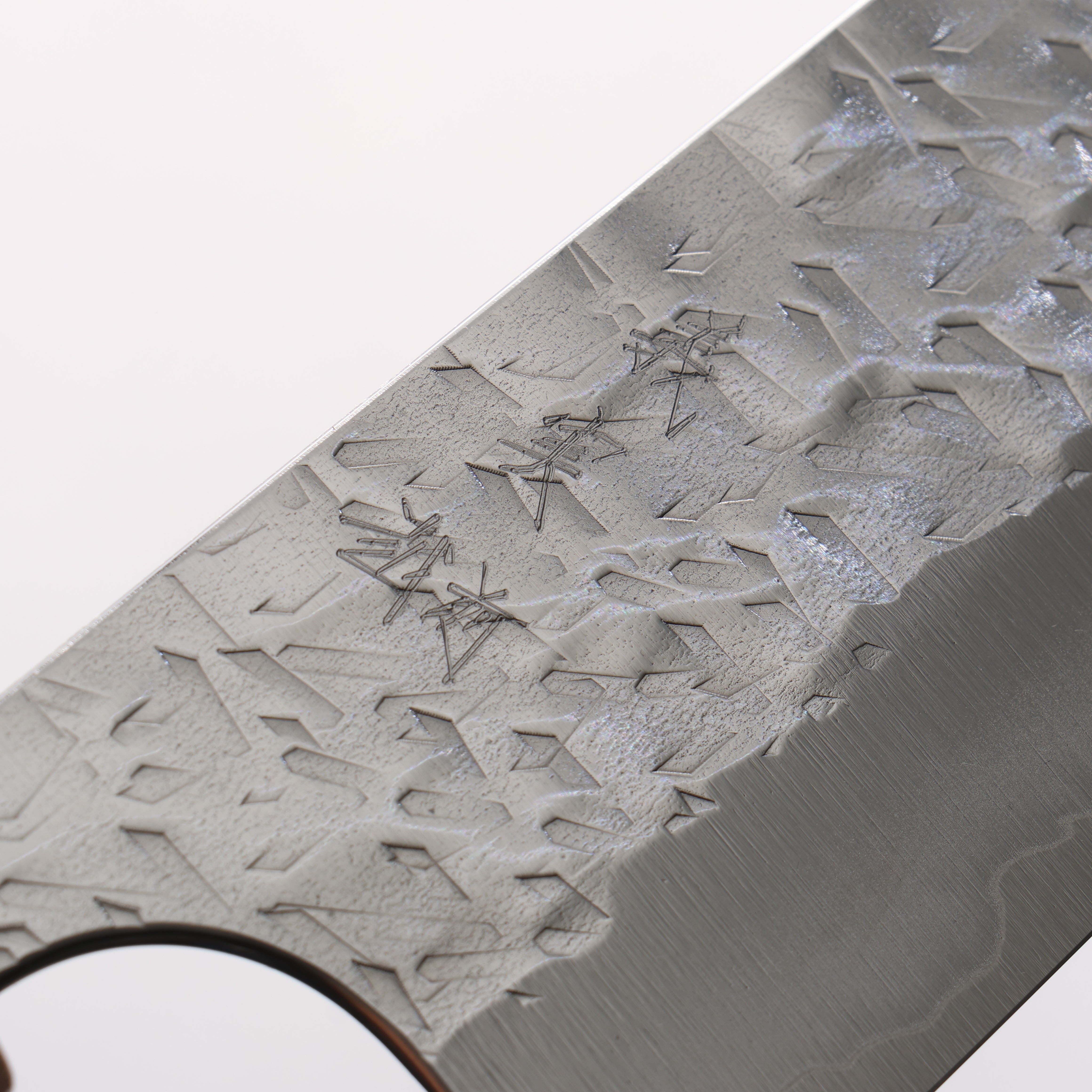Yoshimi Kato Hyo SG2 Hammered Gyuto 210mm Western style (yellow) Handle - Seisuke Knife