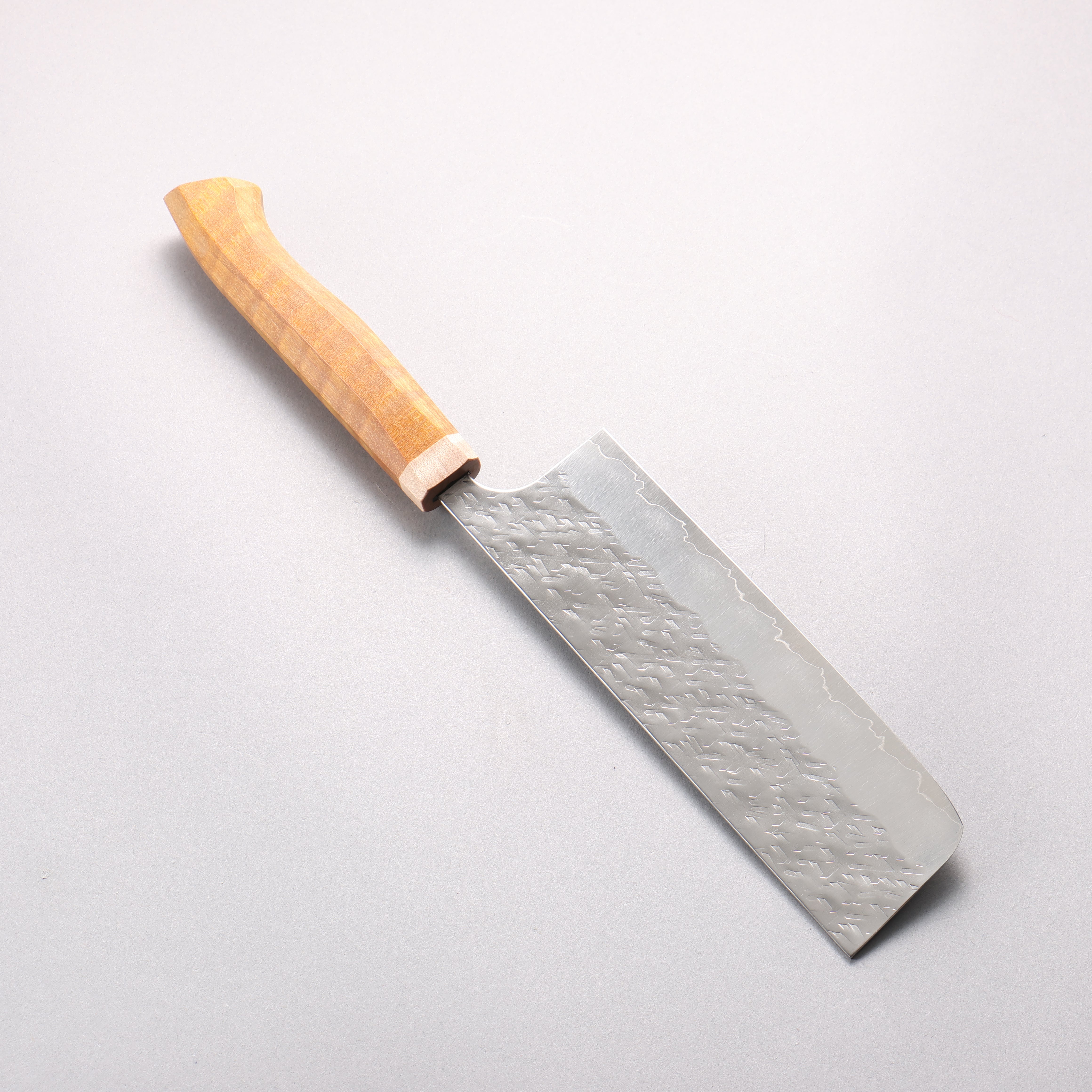 Yoshimi Kato Hyo SG2 Hammered Nakiri 165mm Western style (yellow) Handle - Seisuke Knife