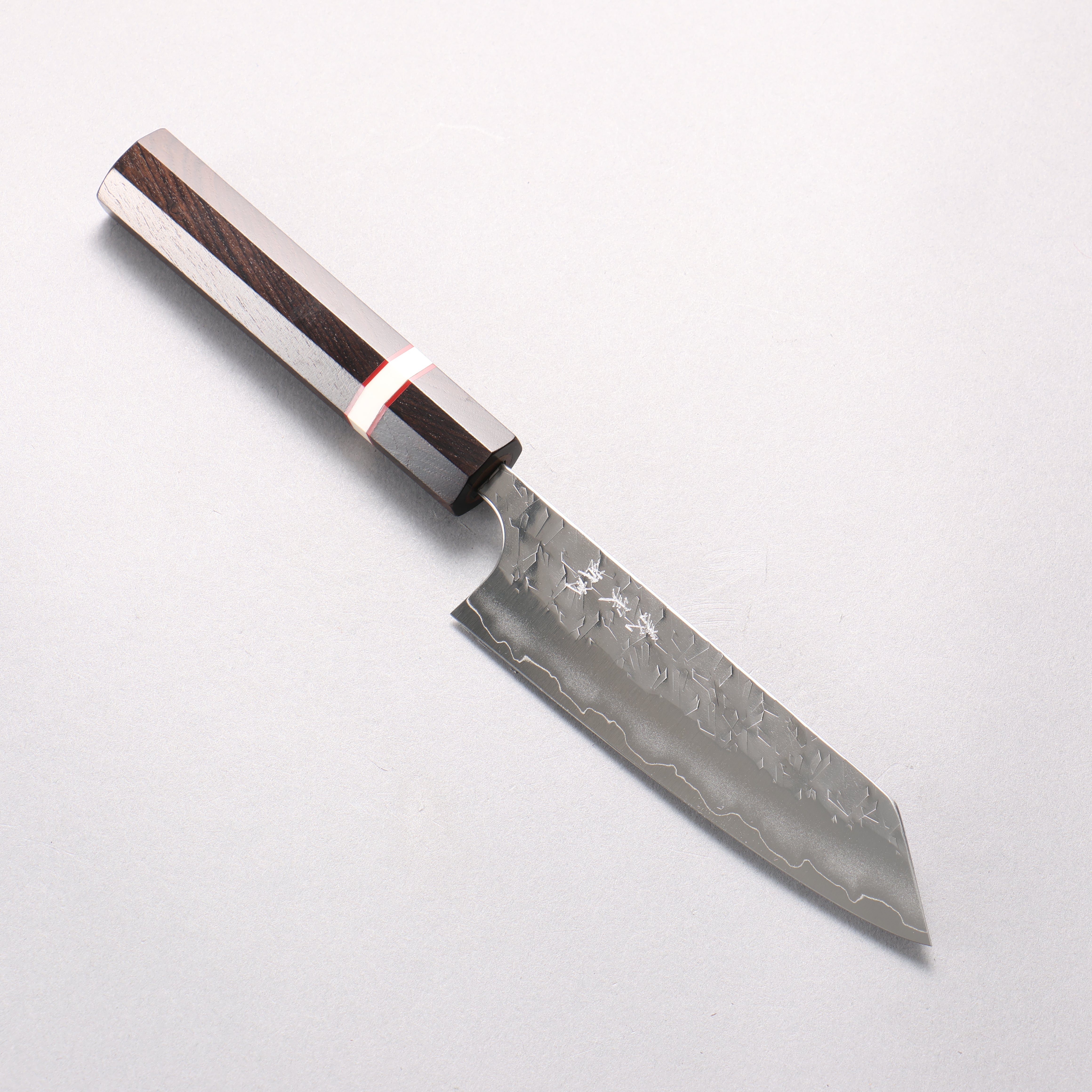 Yoshimi Kato Hyo SG2 Hammered Small Bunka 130mm Ebony Wood(With White Ring) Handle - Seisuke Knife