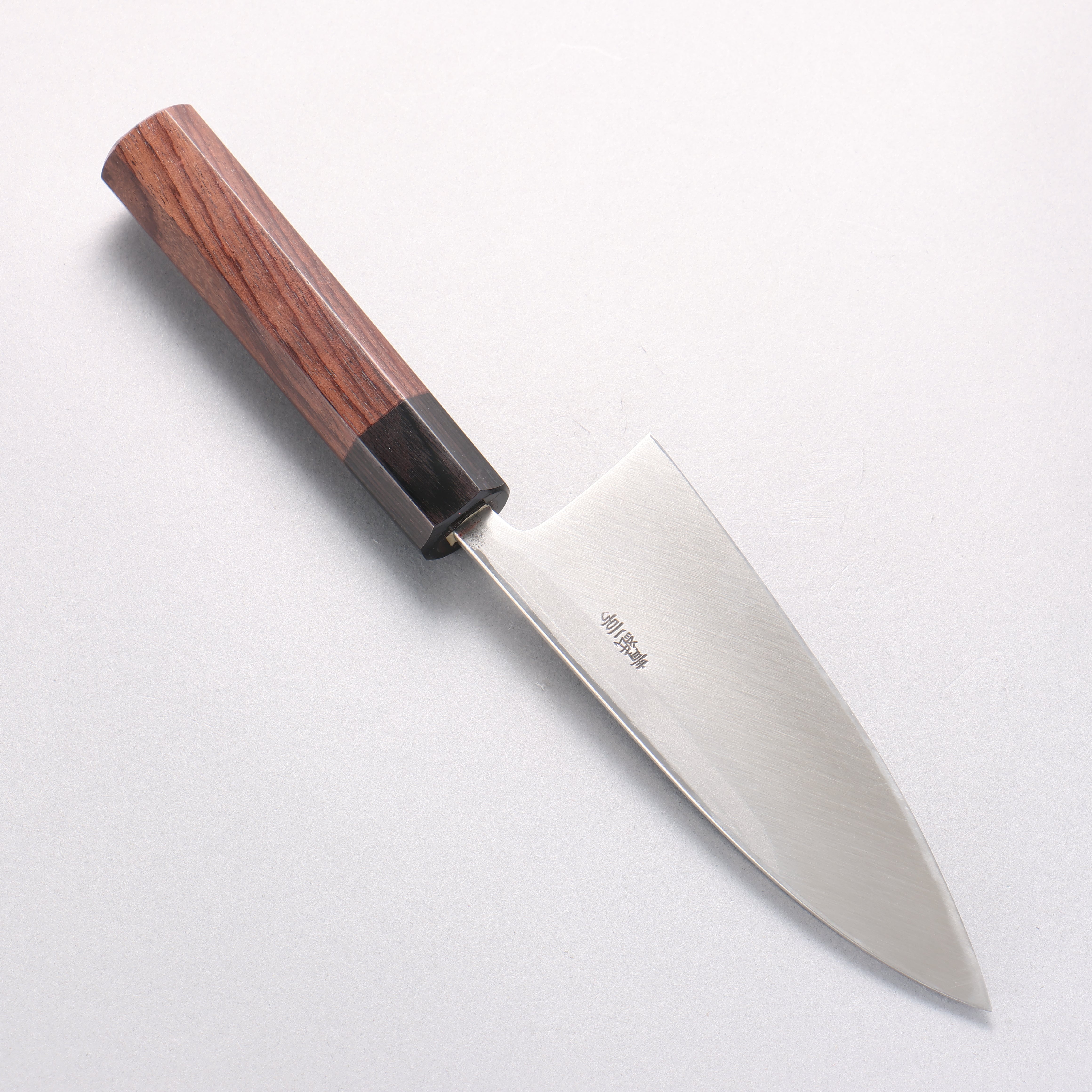 Hideo Kitaoka Blue Steel No.2 Damascus Deba 150mm Shitan Handle - Seisuke Knife