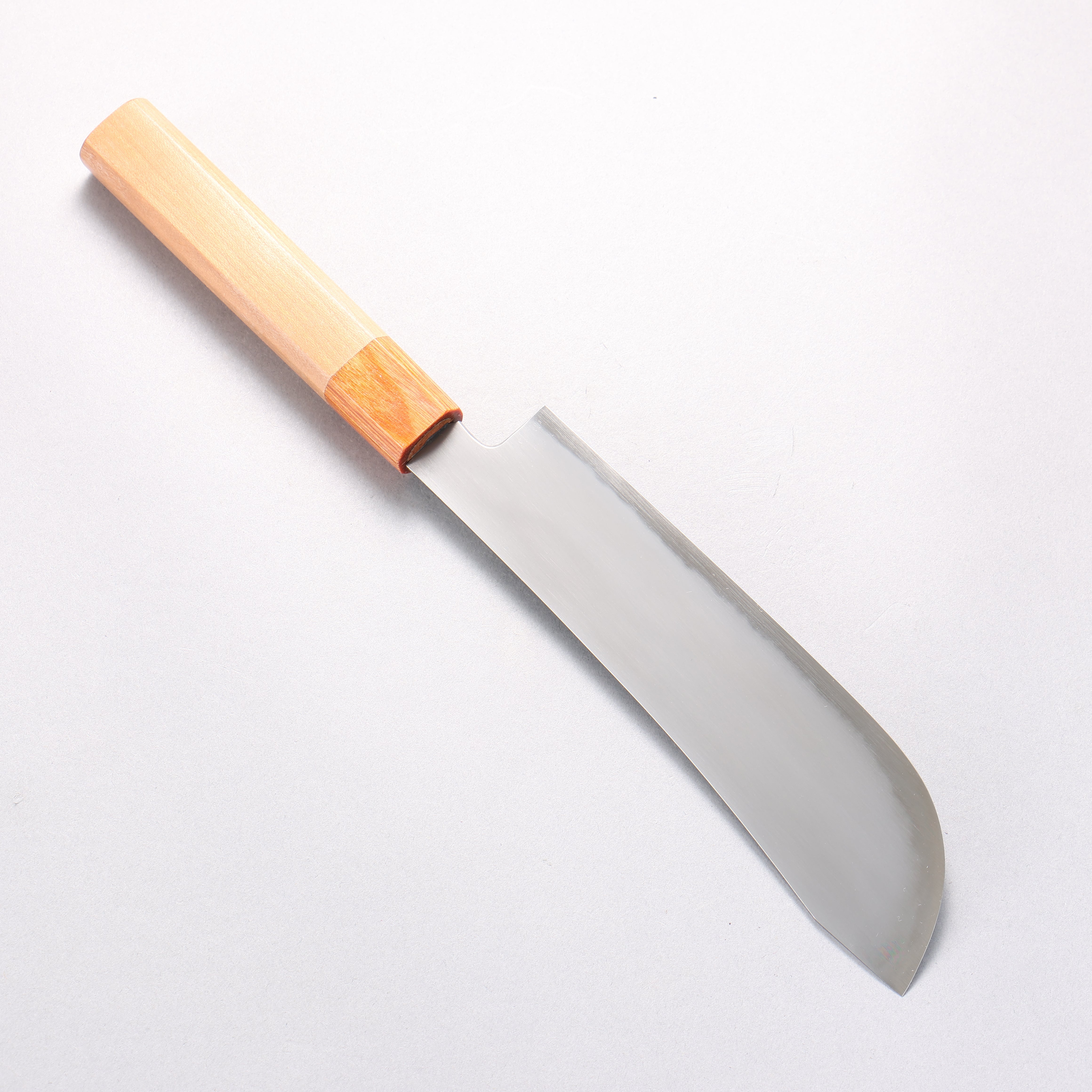 Jikko Kujira White Steel Santoku 180mm Cherry Wood Handle - Seisuke Knife