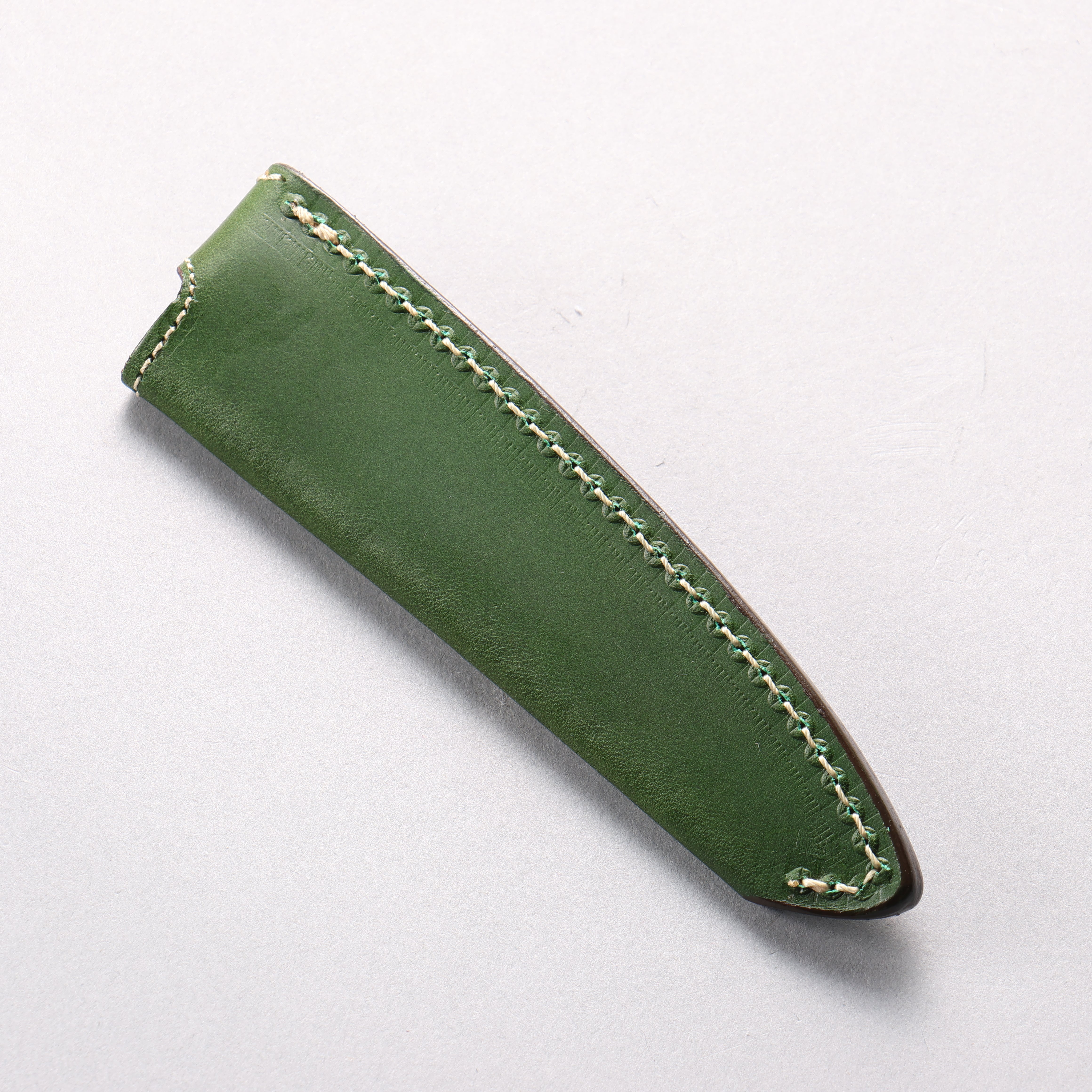 Green Buttero Leather Sheath for 120mm Petty-Utility - Seisuke Knife