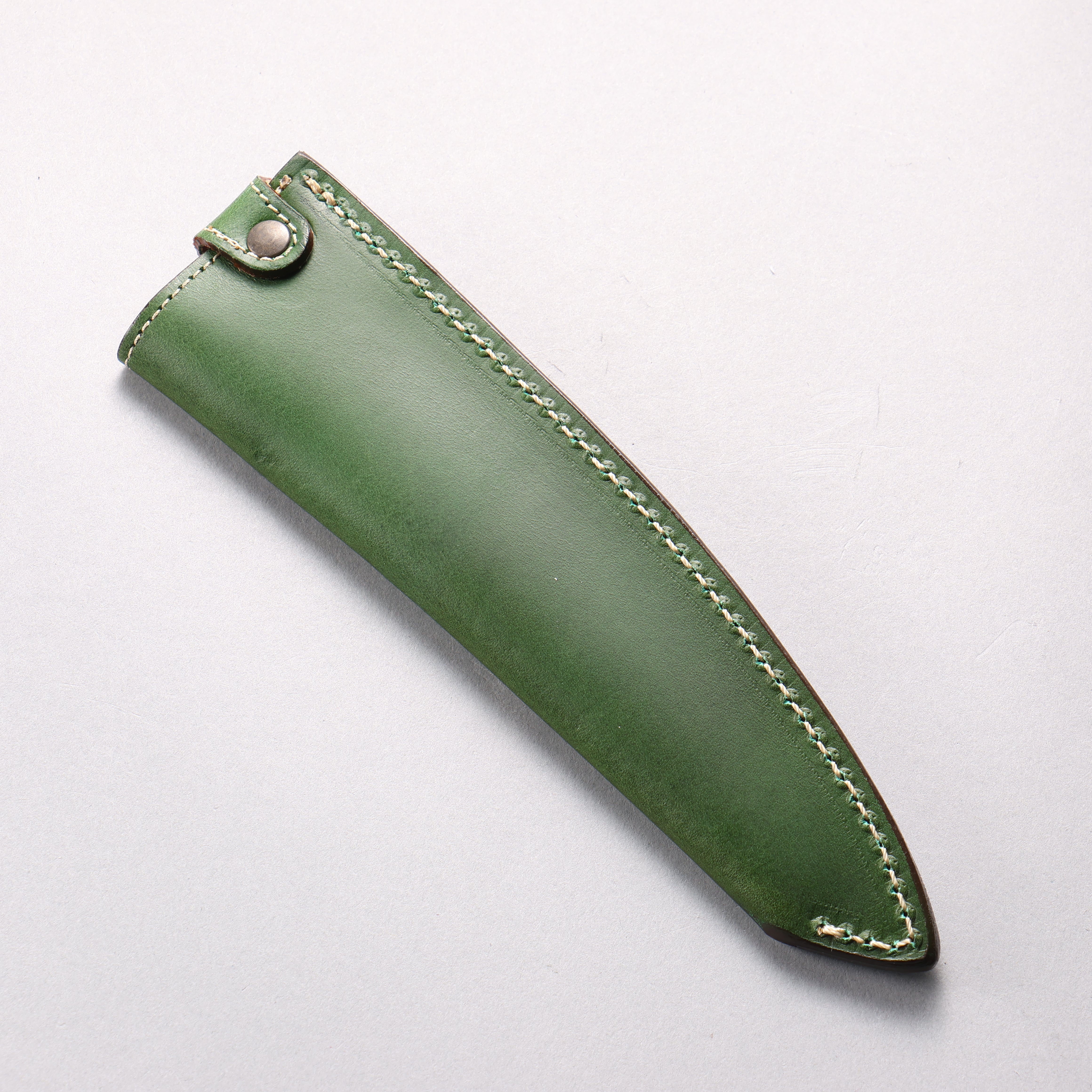 Green Buttero Leather Sheath for 180mm Gyuto - Seisuke Knife
