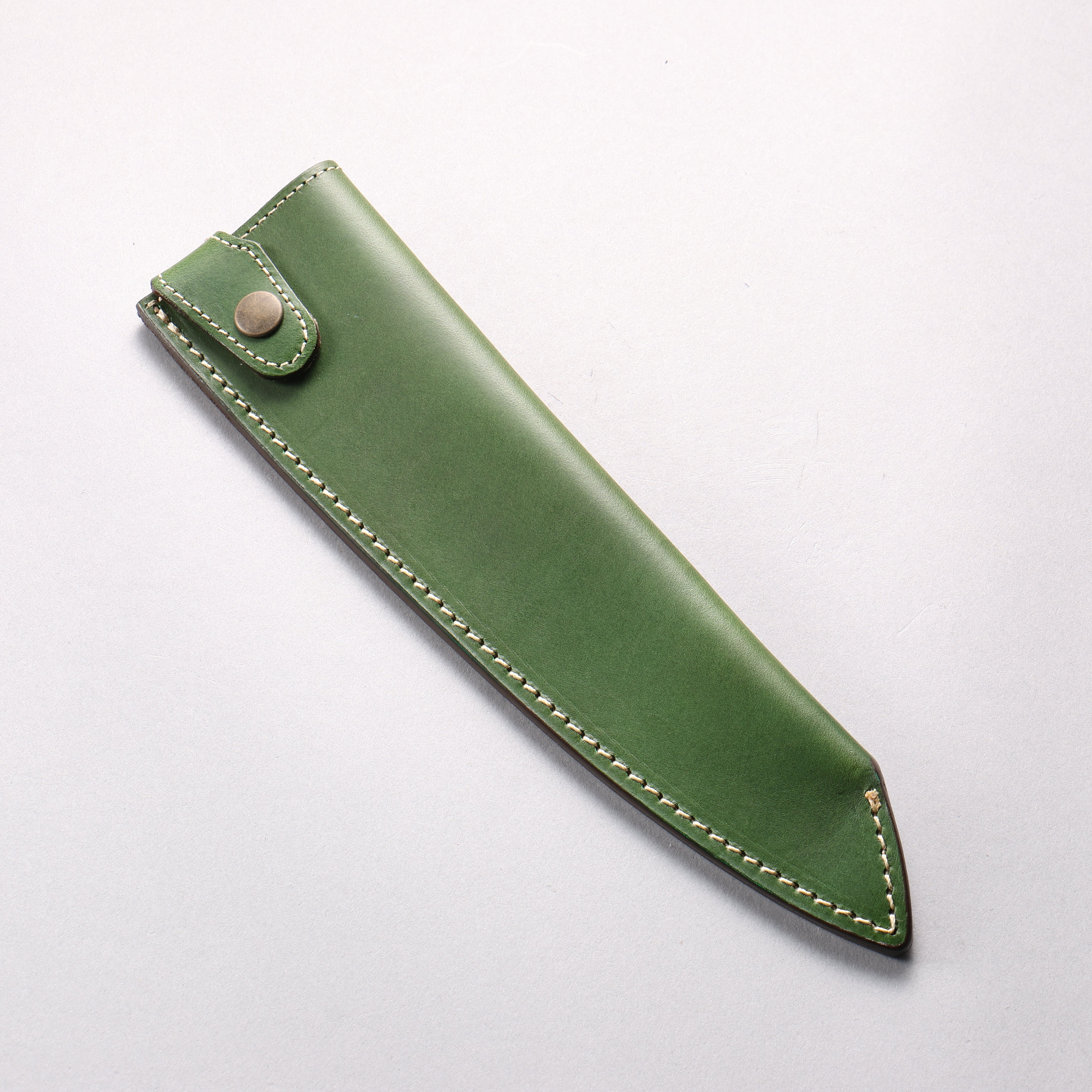 Buttero Green Sheath for 210mm Gyuto Leather Sheath - Seisuke Knife