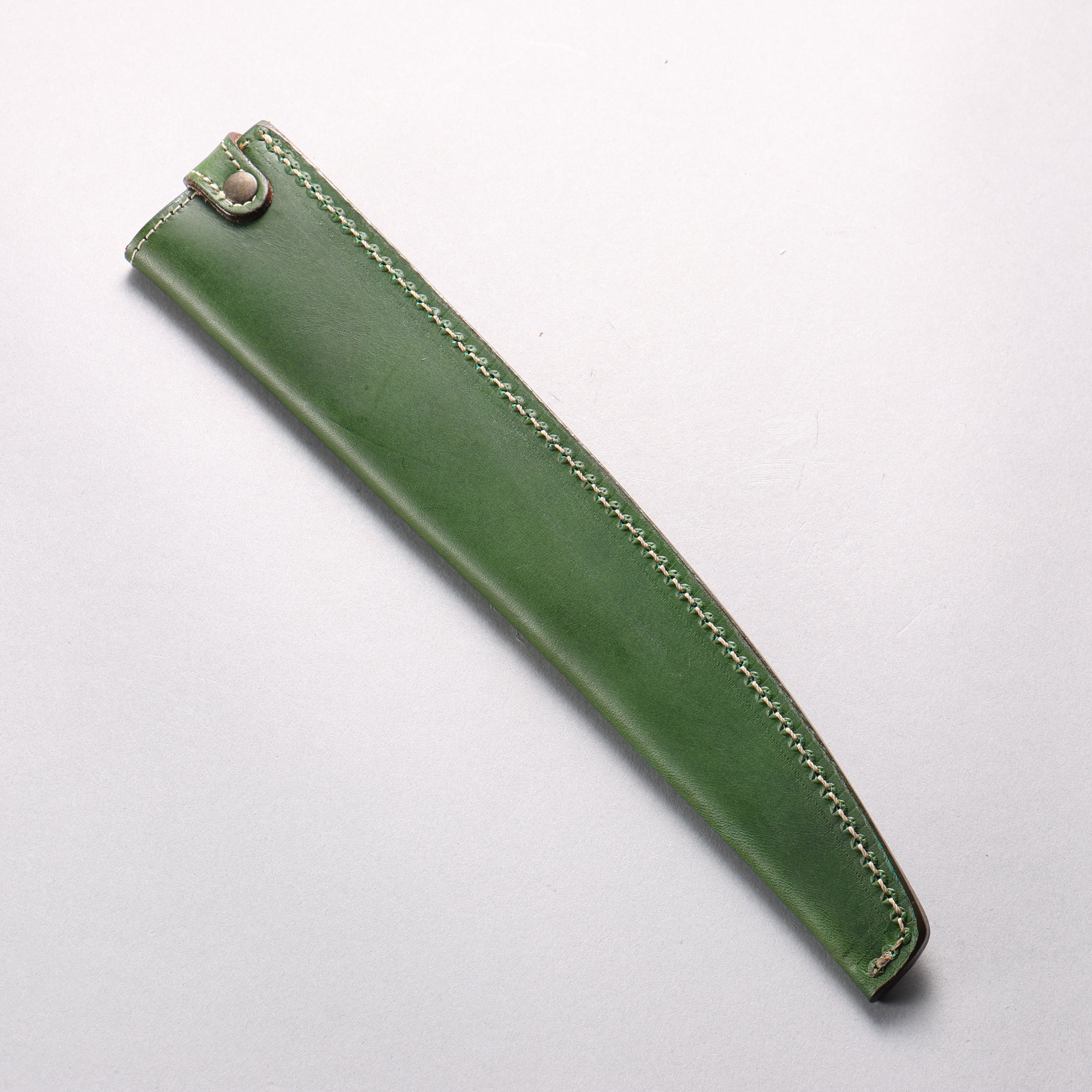 Green Buttero Leather Sheath for 240mm Sujihiki - Seisuke Knife
