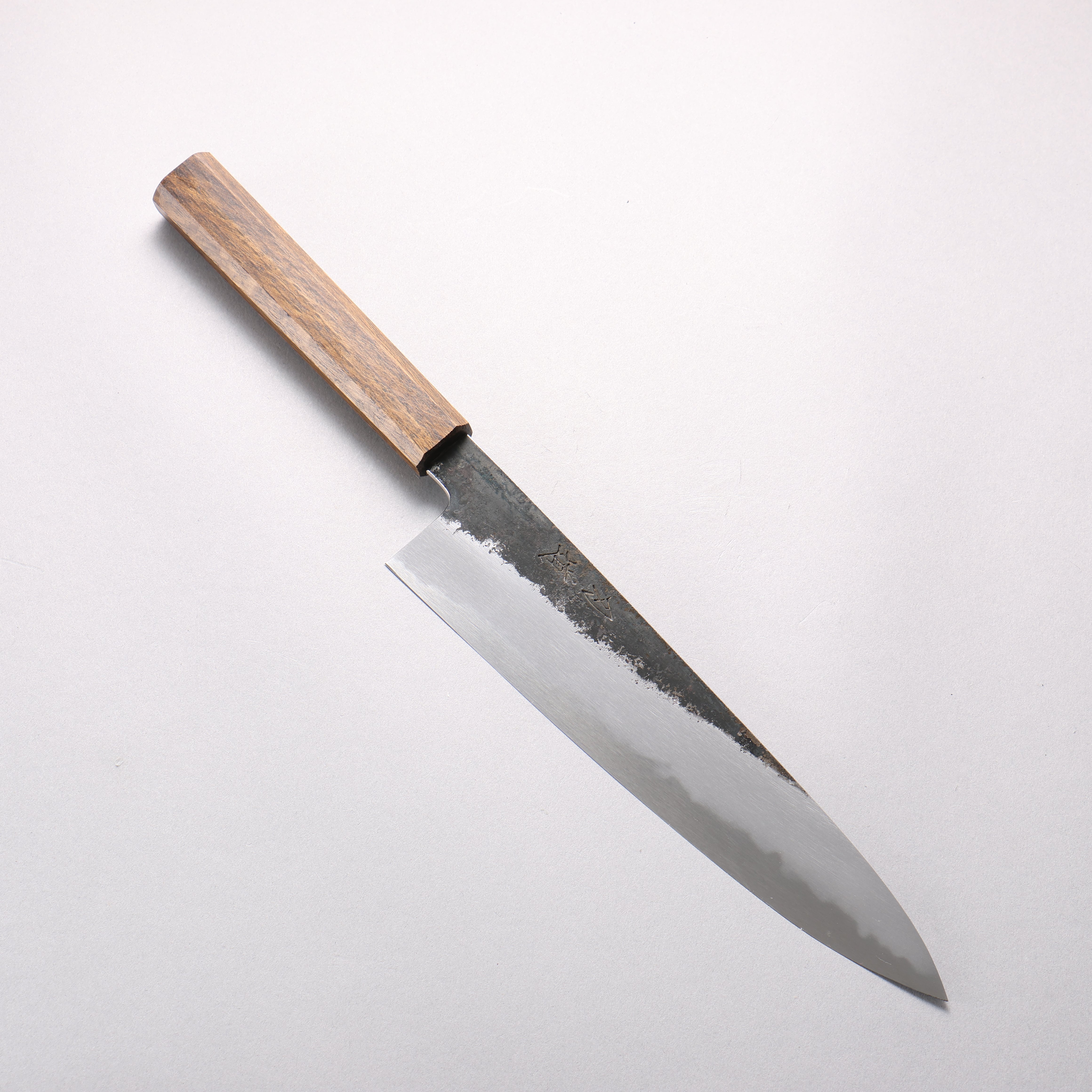 Hado Sumi White Steel No.2 Kurouchi Gyuto 240mm Oak Handle - Seisuke Knife
