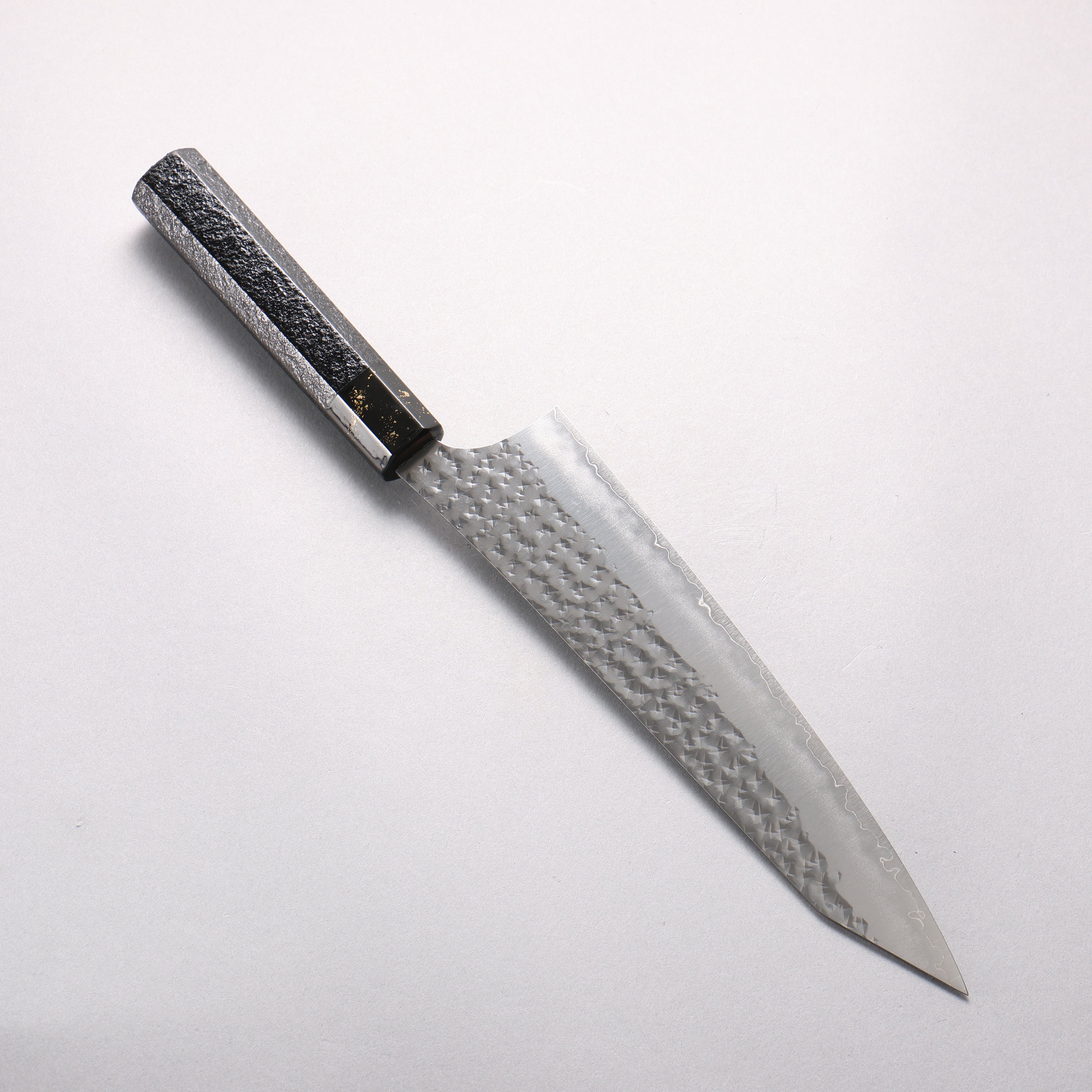 Yu Kurosaki Senko Ei SG2 Hammered Gyuto 210mm Black Lacquered Handle - Seisuke Knife