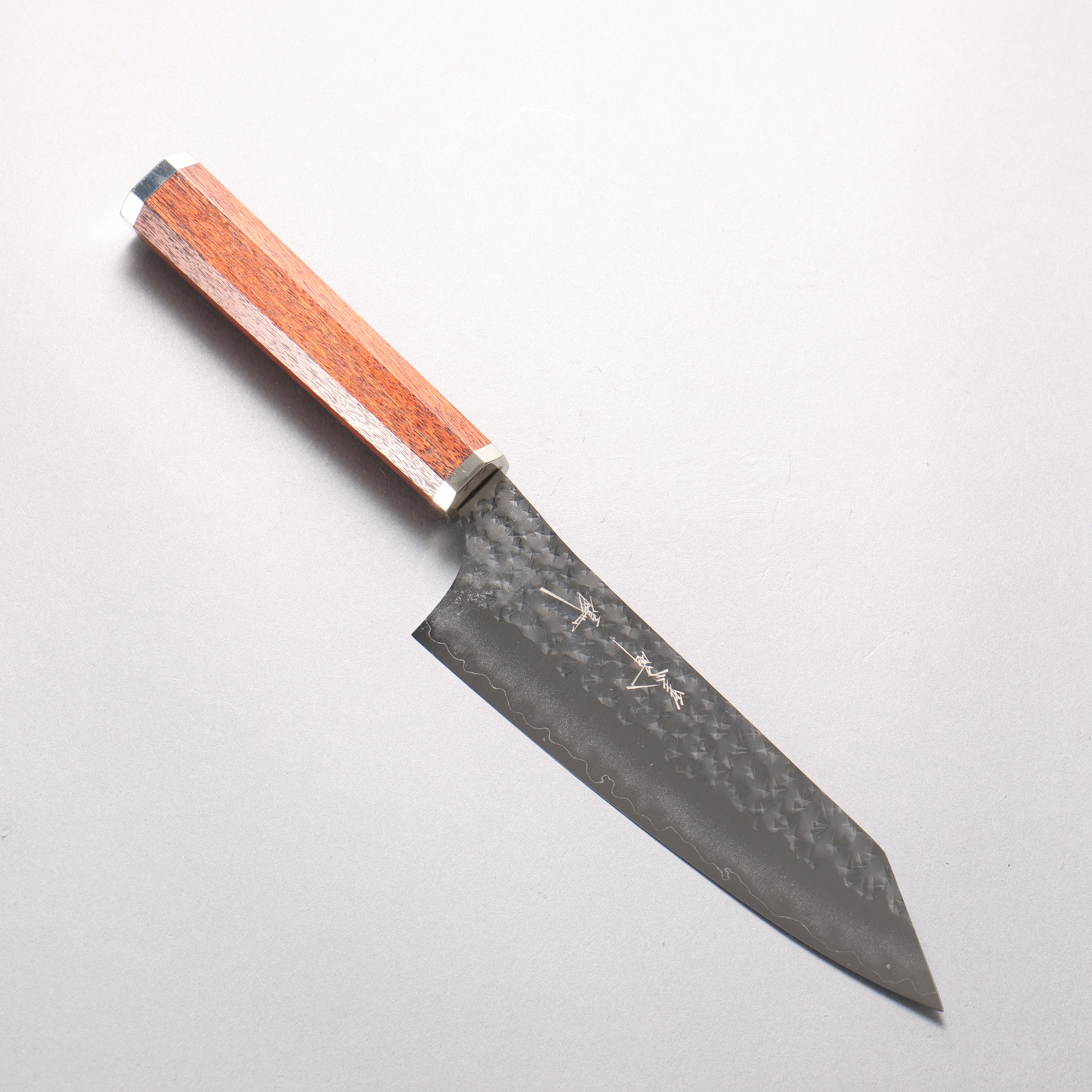 Yu Kurosaki Senko Ei SG2 Hammered Bunka 170mm Bloodwood & Steel Caps Handle - Seisuke Knife
