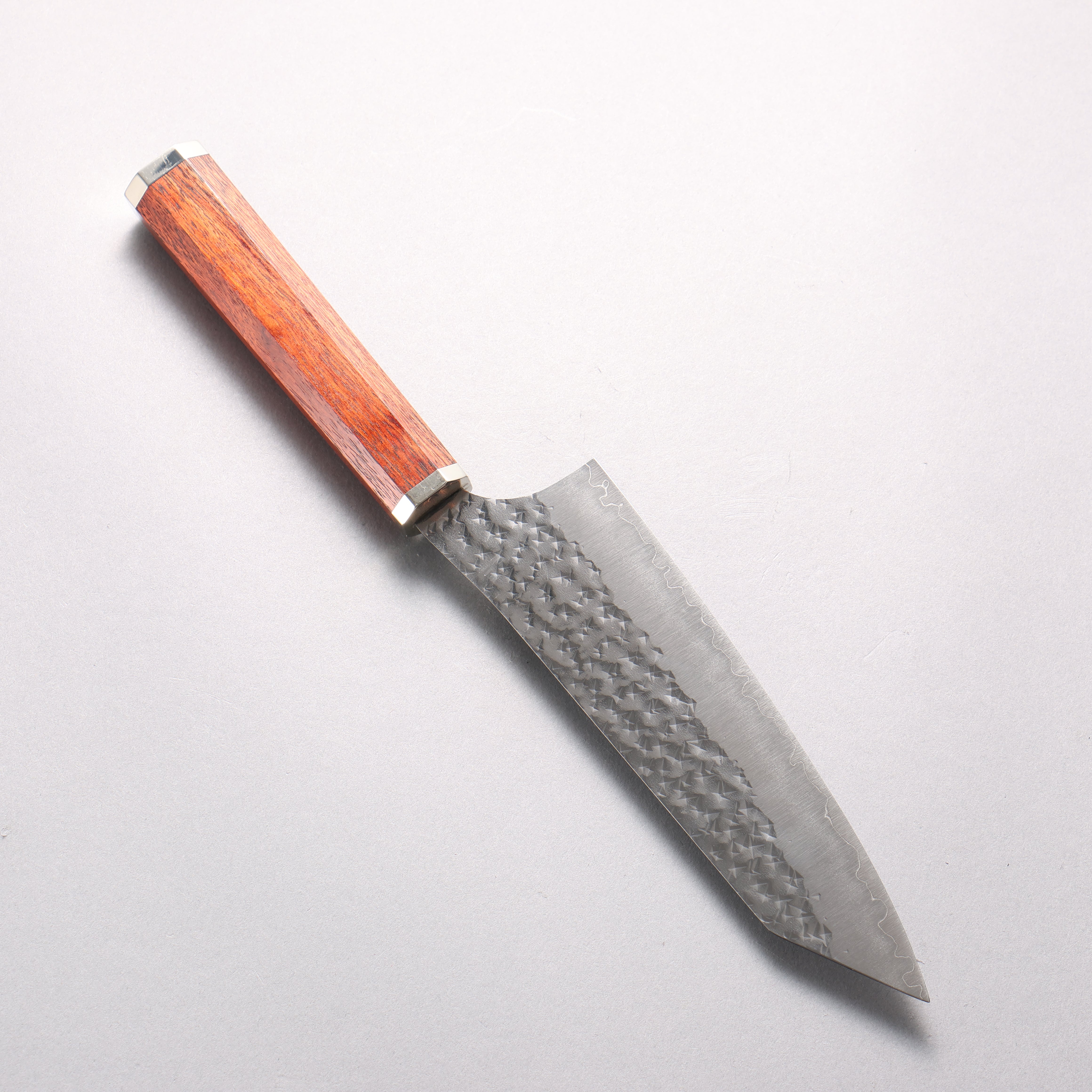 Yu Kurosaki Senko Ei SG2 Hammered Bunka 170mm Bloodwood & Steel Caps Handle - Seisuke Knife