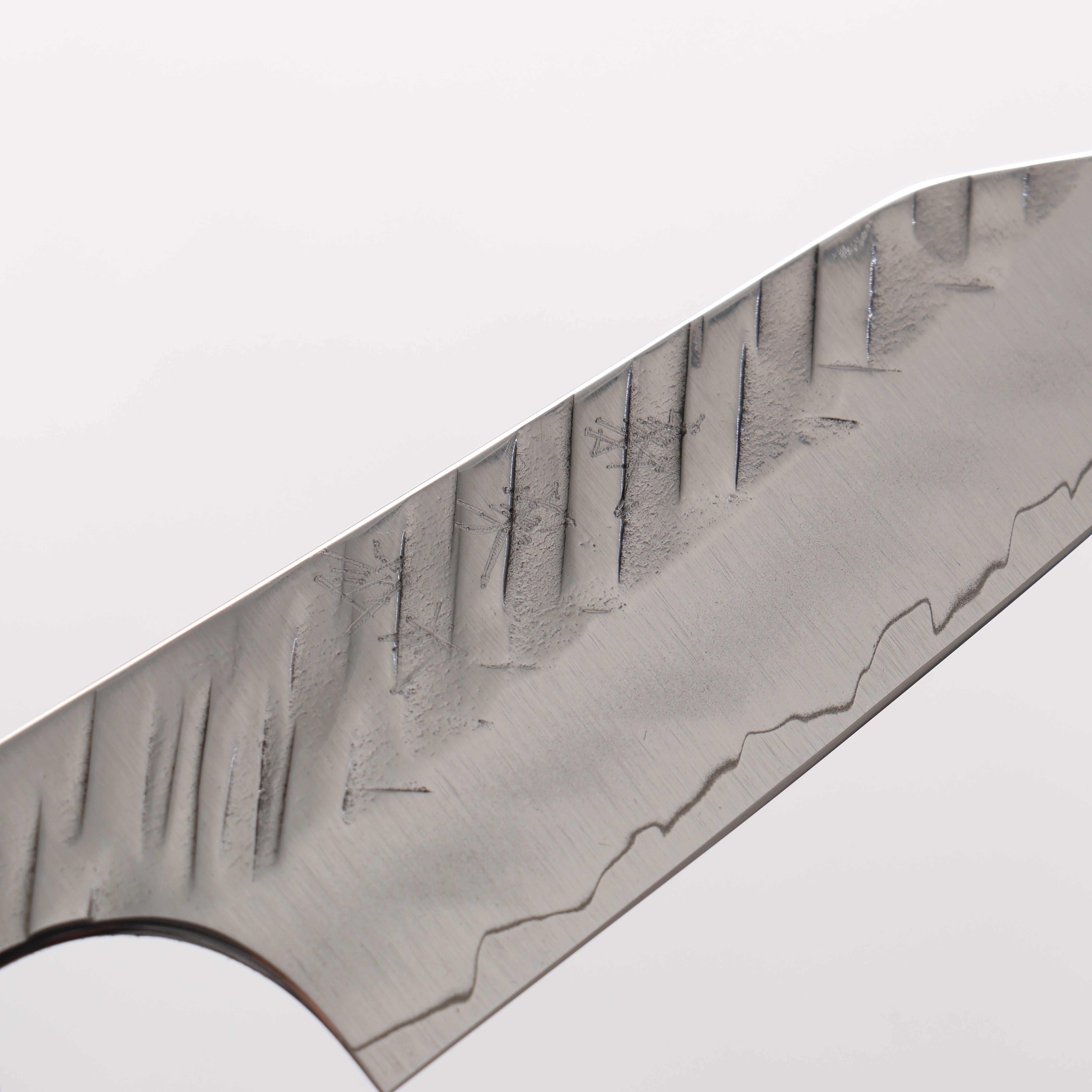Yoshimi Kato SPG STRIX V-Hammered Kiritsuke Paring 80mm Ebony Wood & White Ring Handle - Seisuke Knife