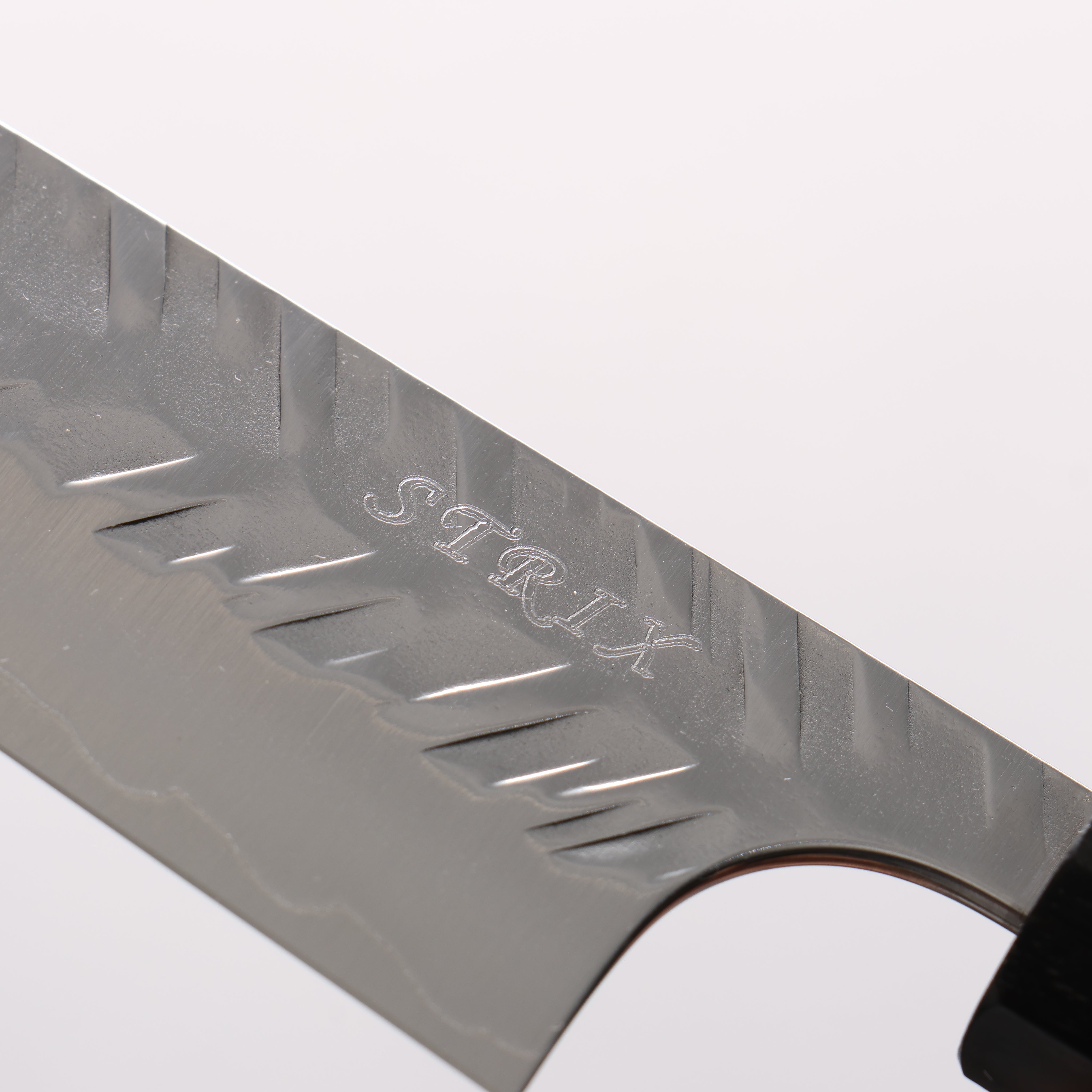 Yoshimi Kato SPG STRIX V-Hammered Small Bunka 130mm Ebony Wood & White Ring Handle - Seisuke Knife