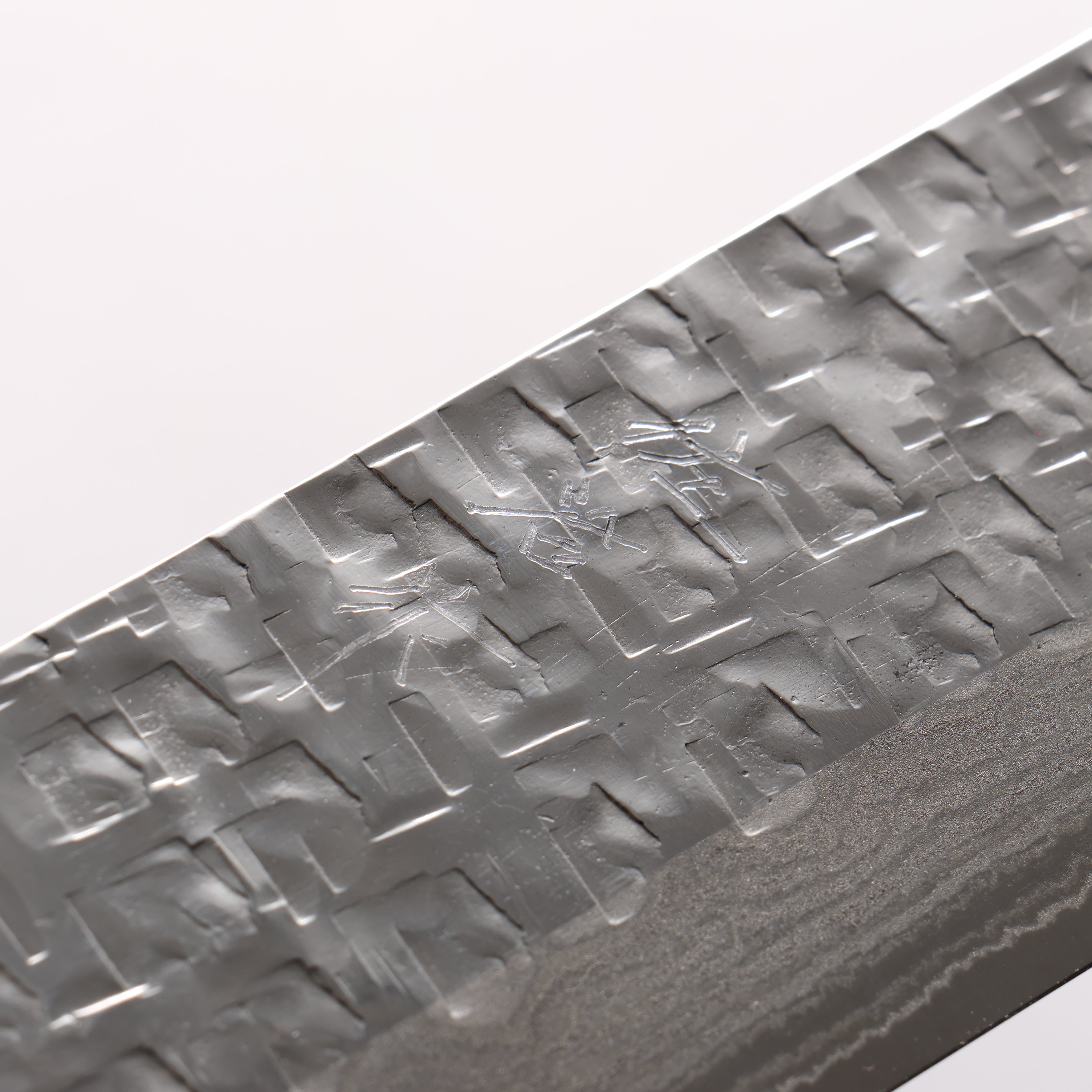 Takeshi Saji SRS13 Hammered Damascus Cross Nakiri 165mm Ironwood Handle - Seisuke Knife