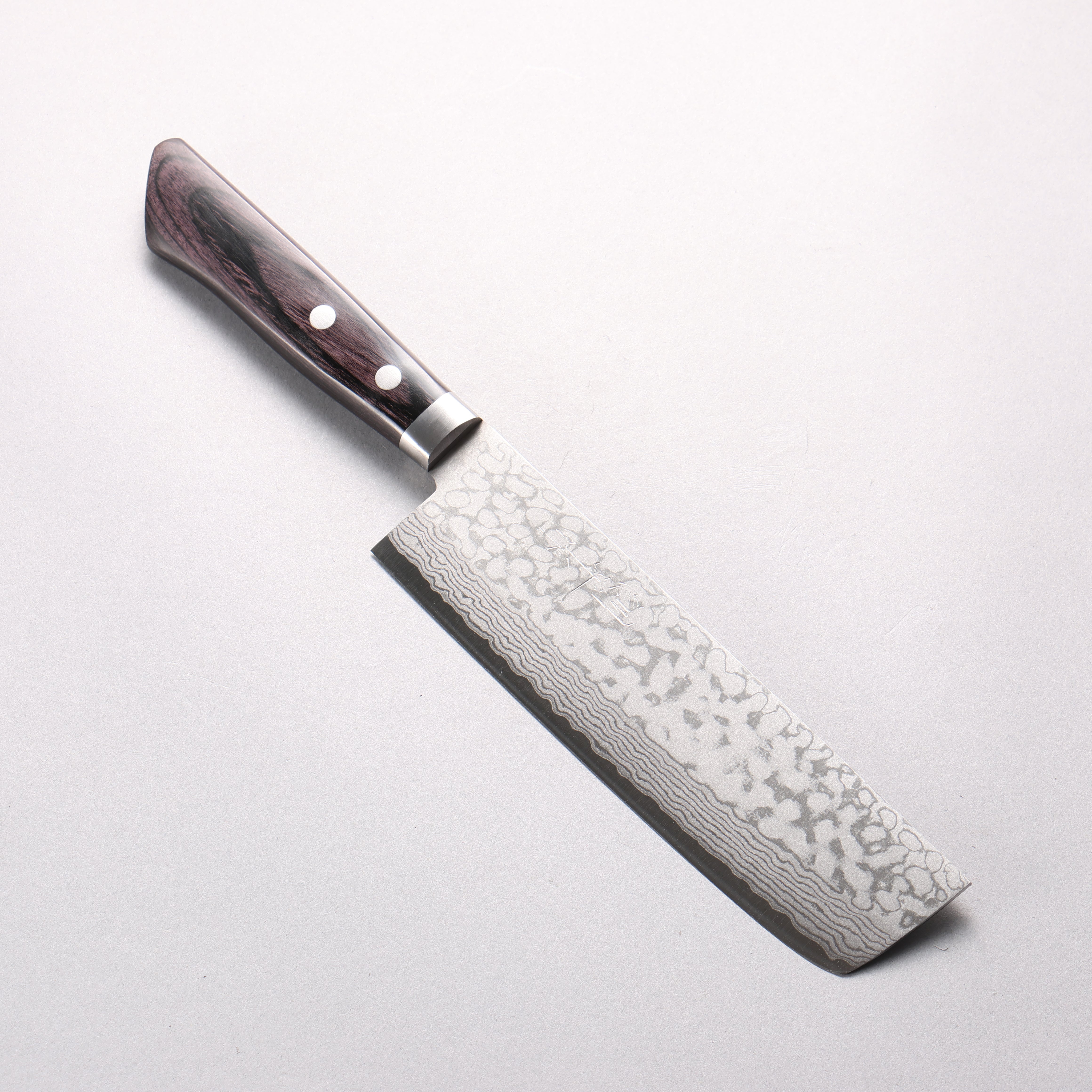 Kunihira Sairyu VG10 Damascus Usuba 165mm Black Pakkawood Handle - Seisuke Knife