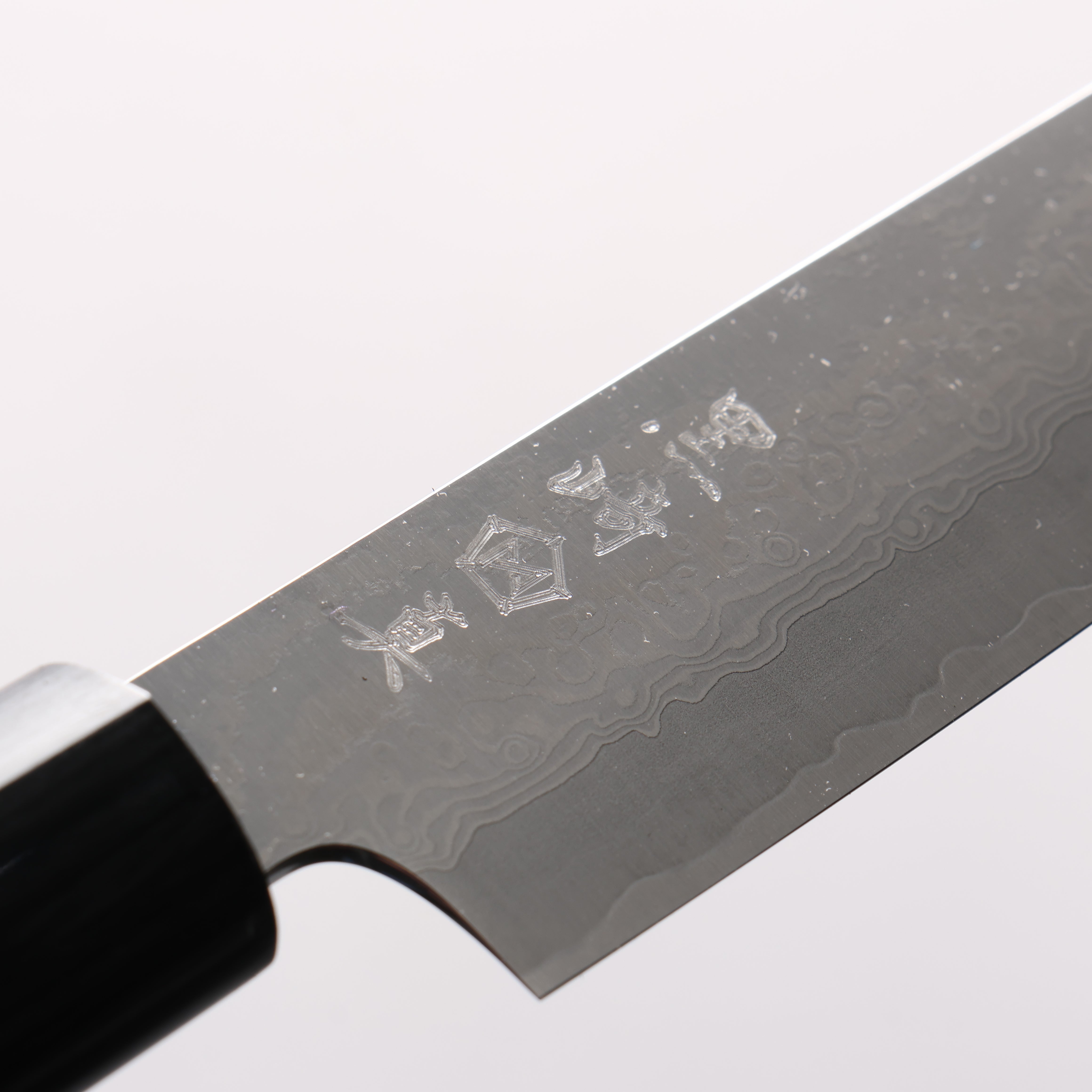 Makoto Kurosaki VG10w Damascus Petty-Utility 150mm Rosewood & Black Pakkawood Handle - Seisuke Knife