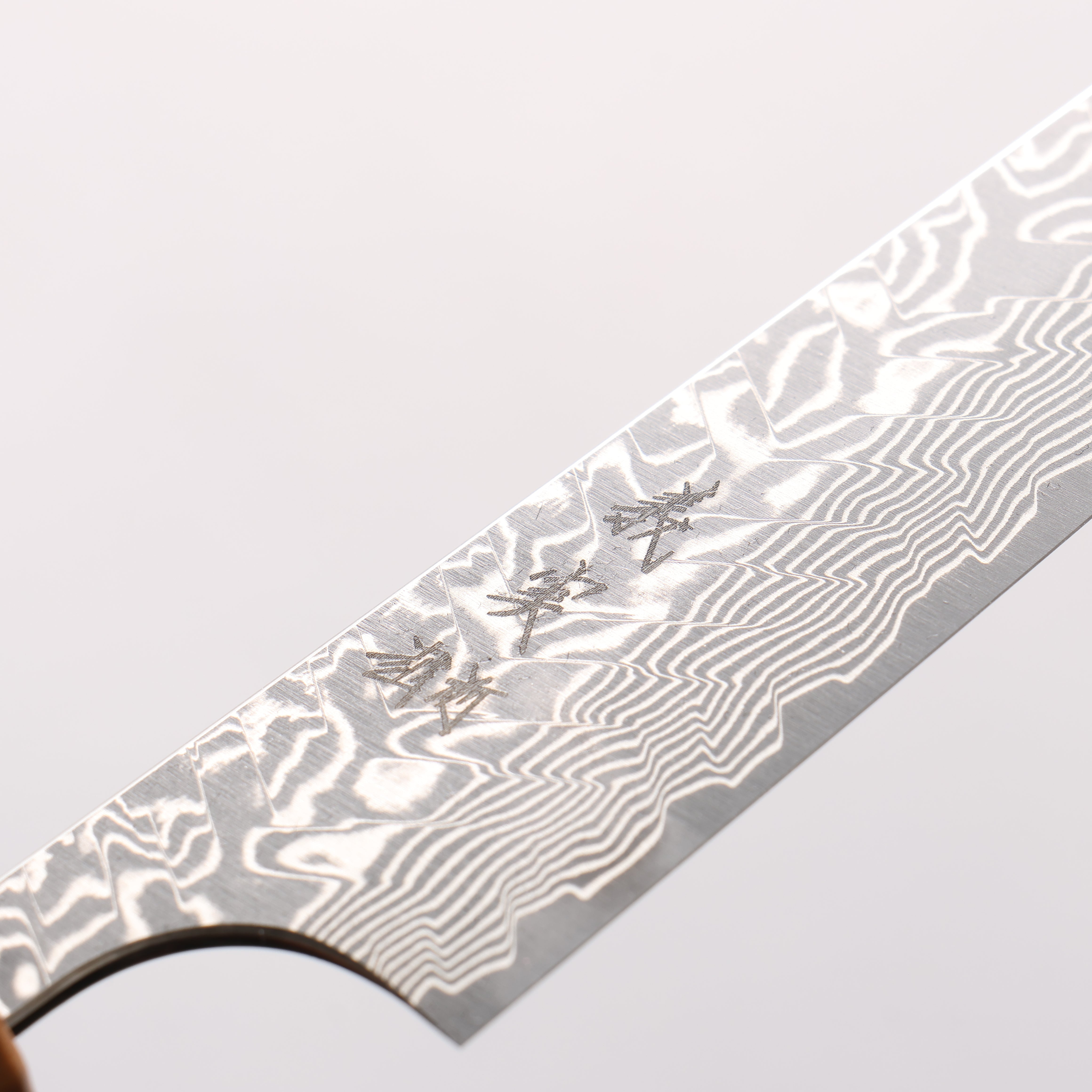 Yoshimi Kato SG2 Black Damascus Petty-Utility 150mm Olive Tree and Red Resin Handle - Seisuke Knife