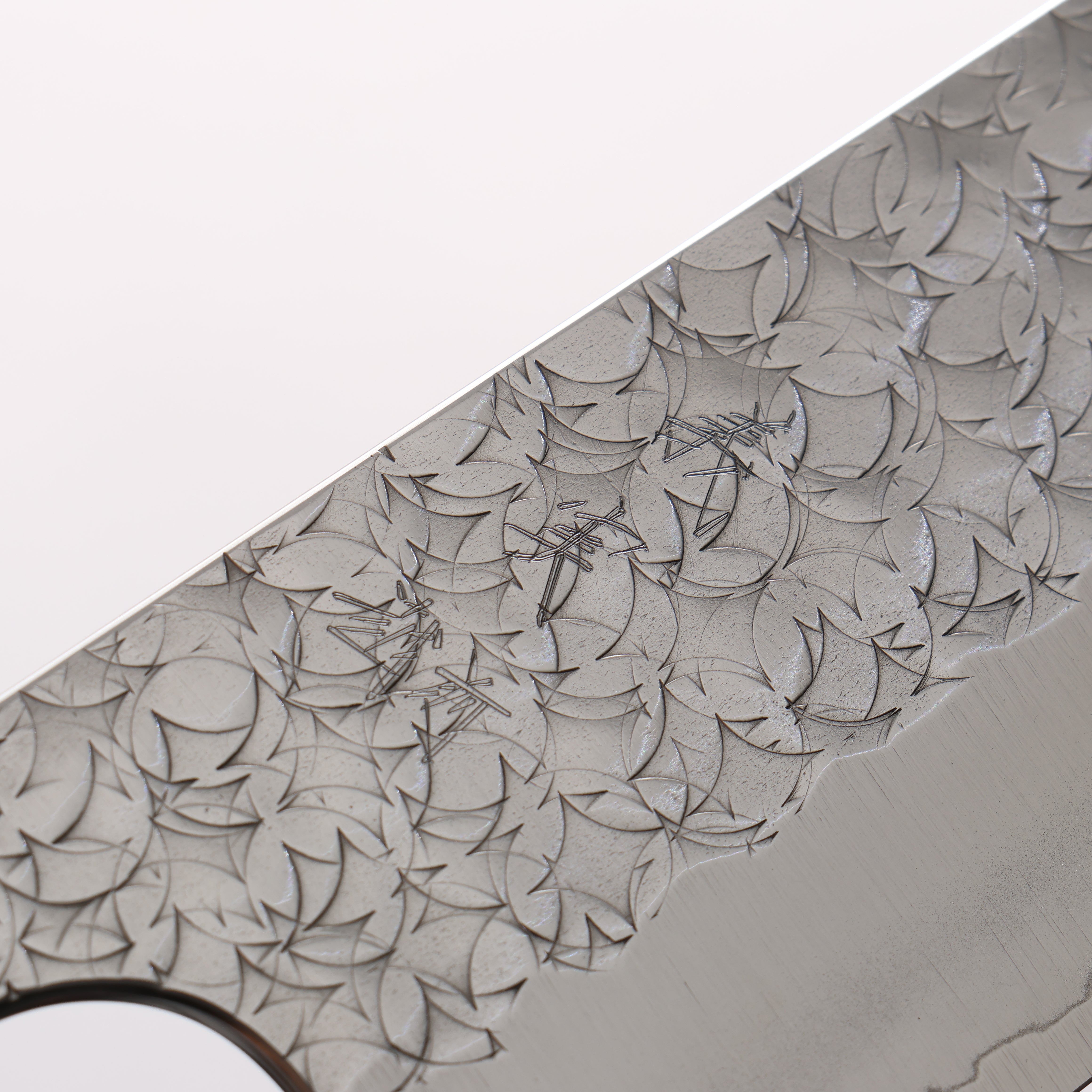 Yoshimi Kato Minamo SG2 Hammered Santoku 170mm Rosewood (ferrule: Red Pakka wood) Handle - Seisuke Knife