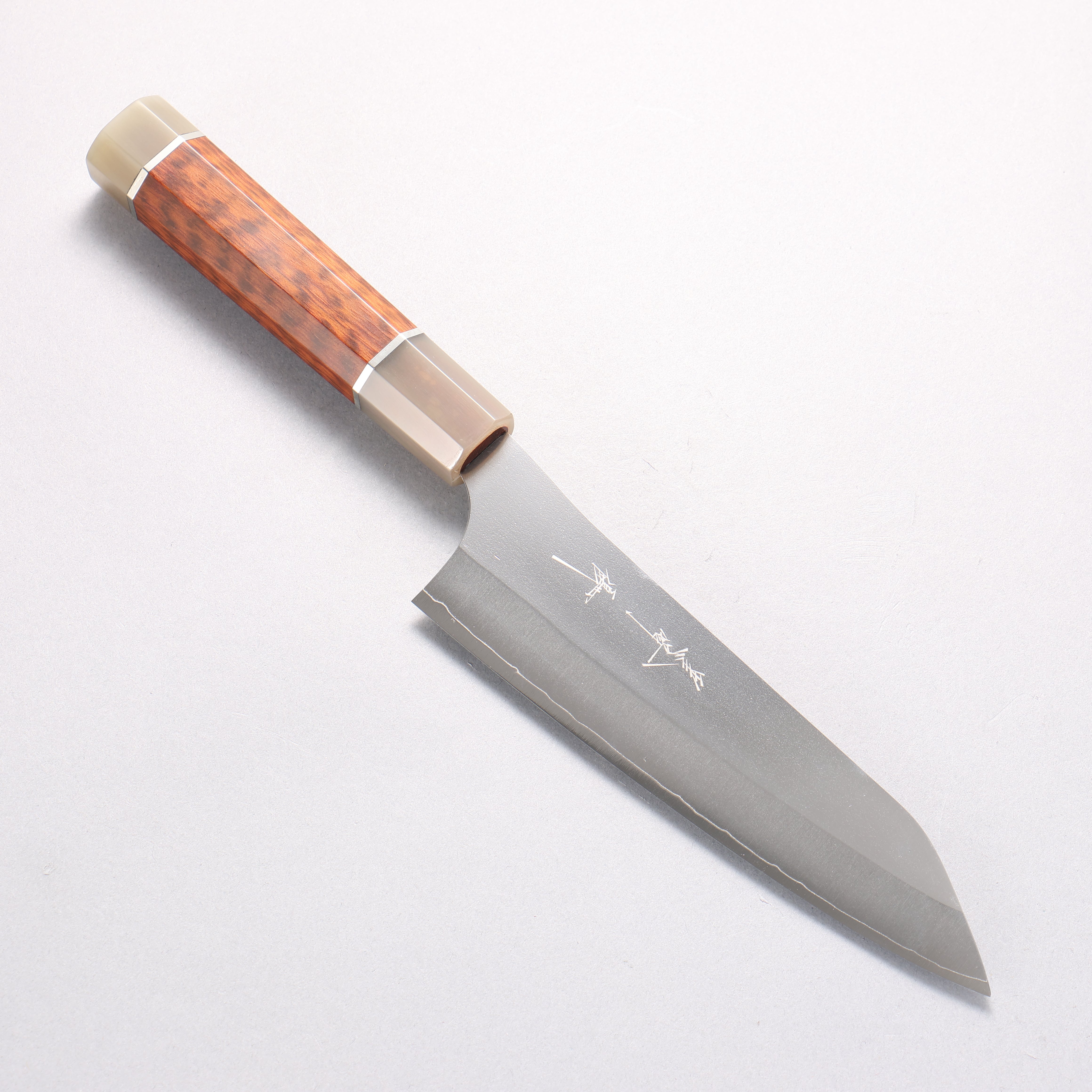 Yu Kurosaki New Gekko VG-XEOS Bunka 170mm Snakewood & Marbled Horn Handle - Seisuke Knife