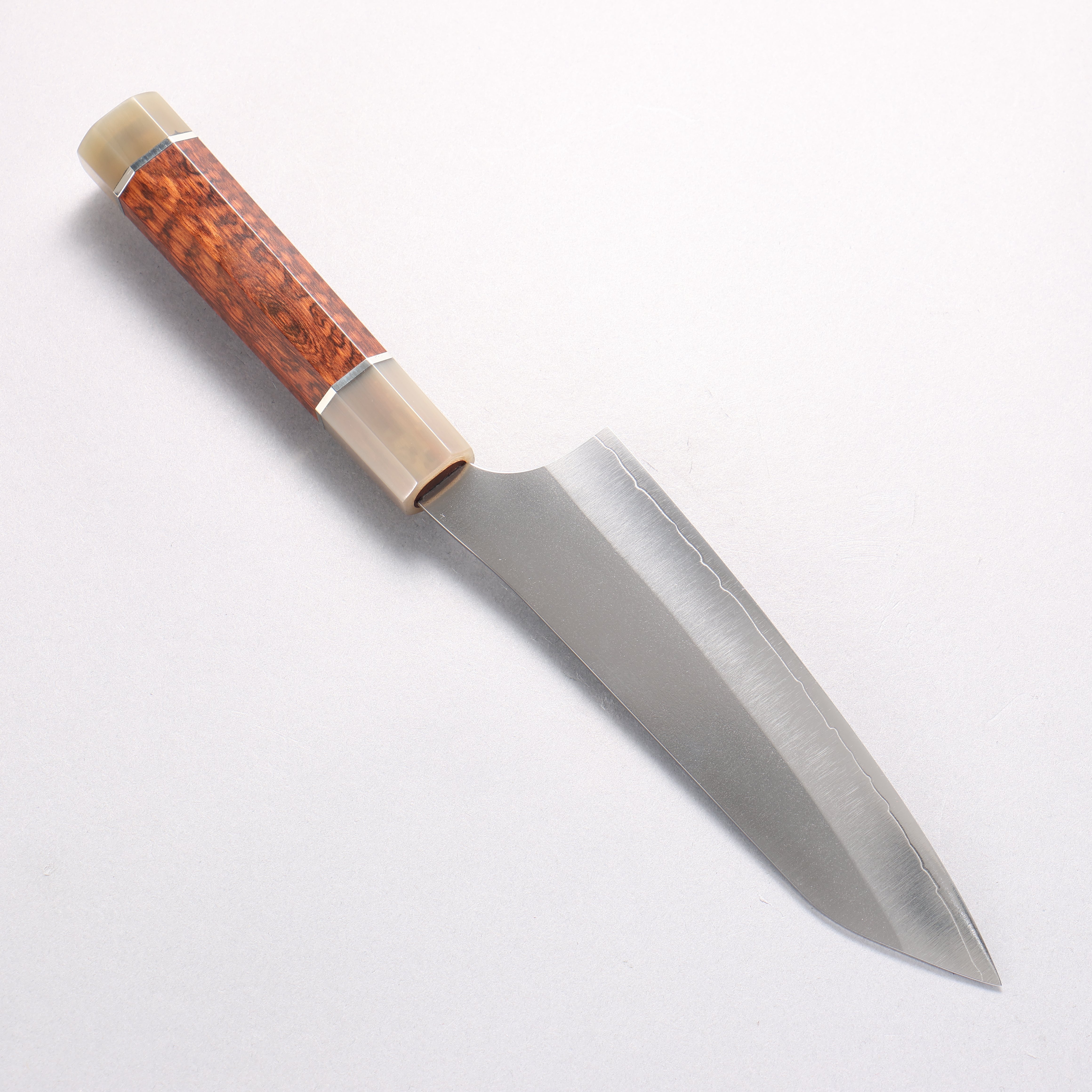 Yu Kurosaki New Gekko VG-XEOS Bunka 170mm Snakewood & Marbled Horn Handle - Seisuke Knife