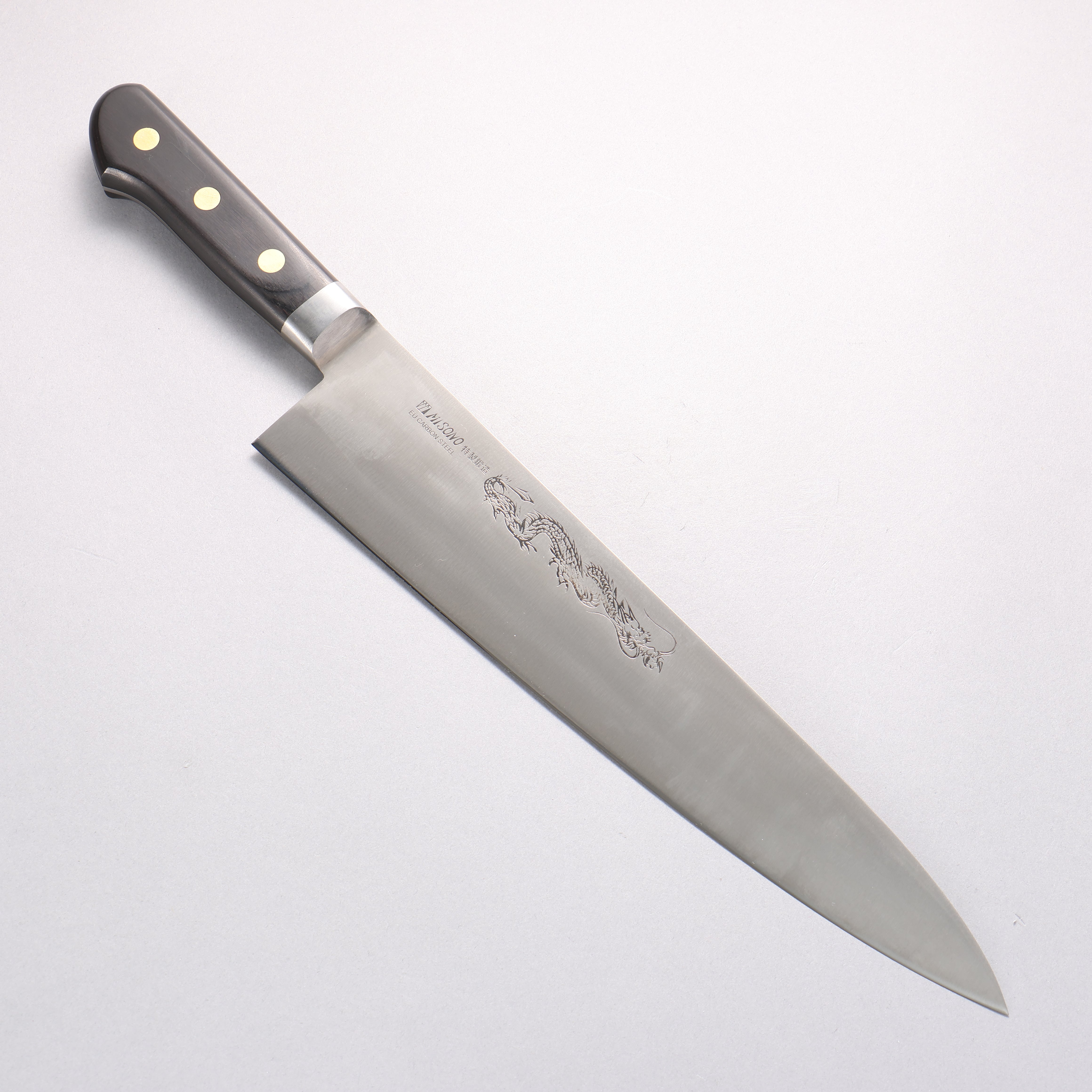 Misono Swedish Steel Gyuto with Dragon Engraving - Seisuke Knife