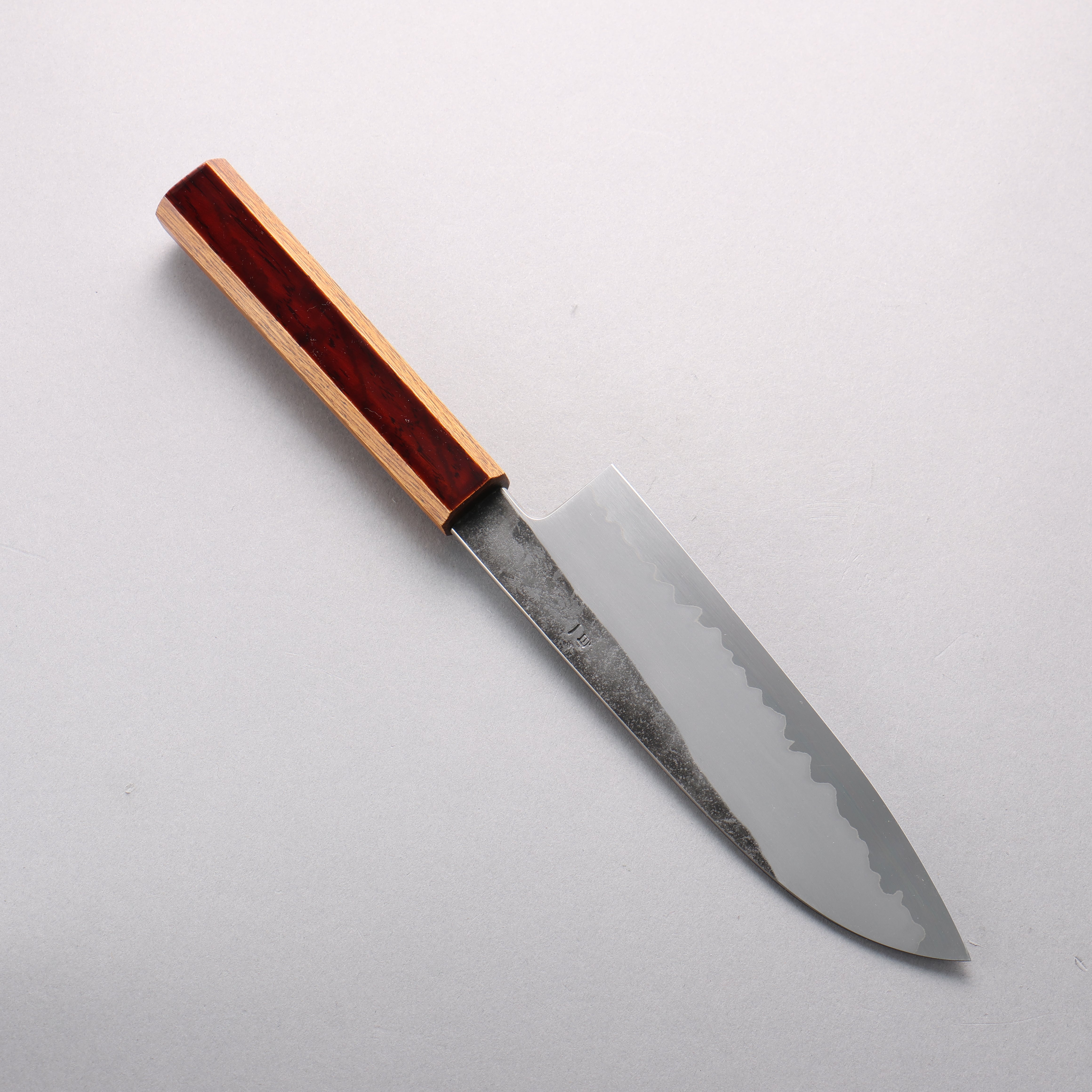 Hado Kirisame White Steel No.1 Santoku 180mm Kijiro-nuri Lacquered Handle - Seisuke Knife