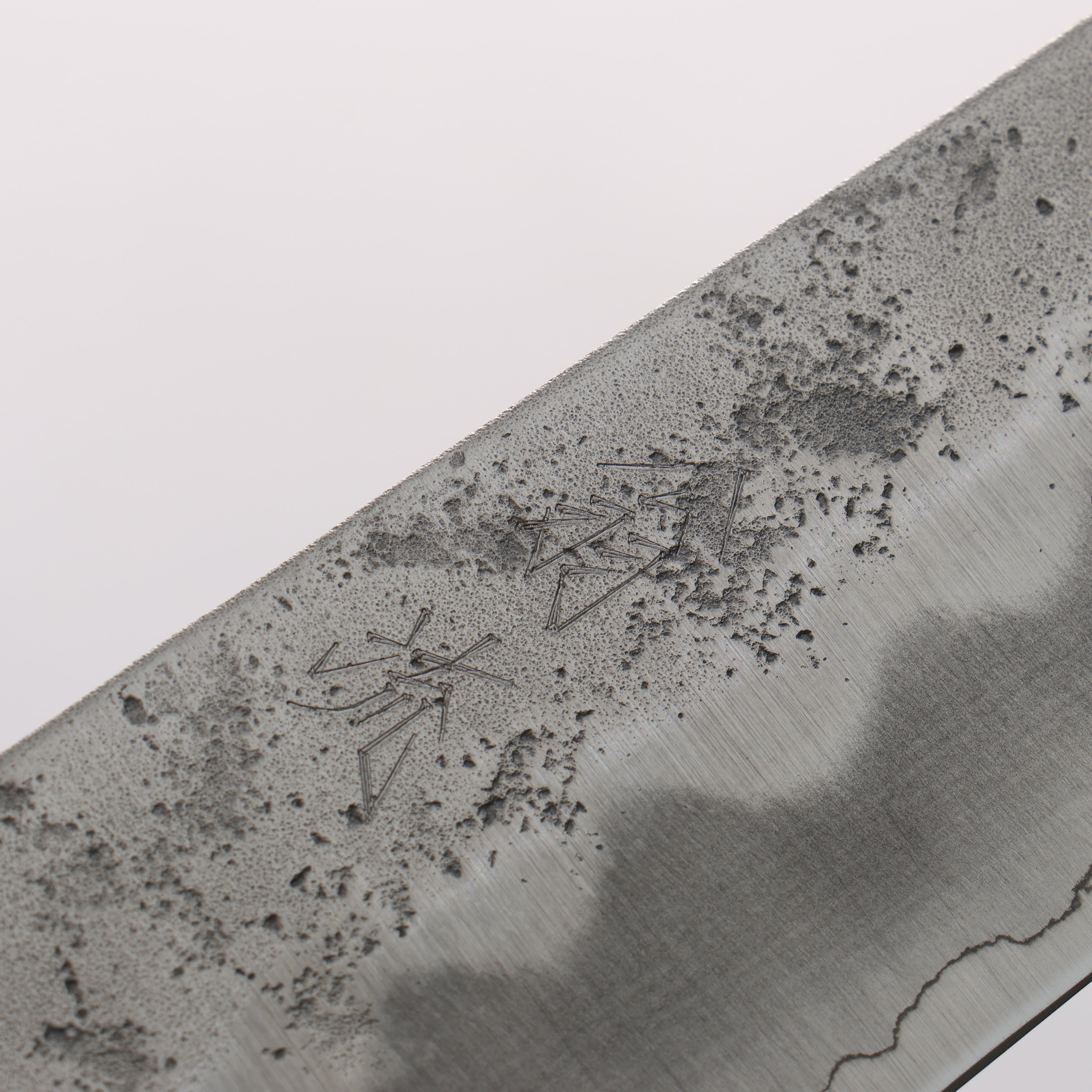 Oul Silver Steel No.3 Nashiji Bunka 170mm Oak (Baikoku / Soot Black) Handle - Seisuke Knife