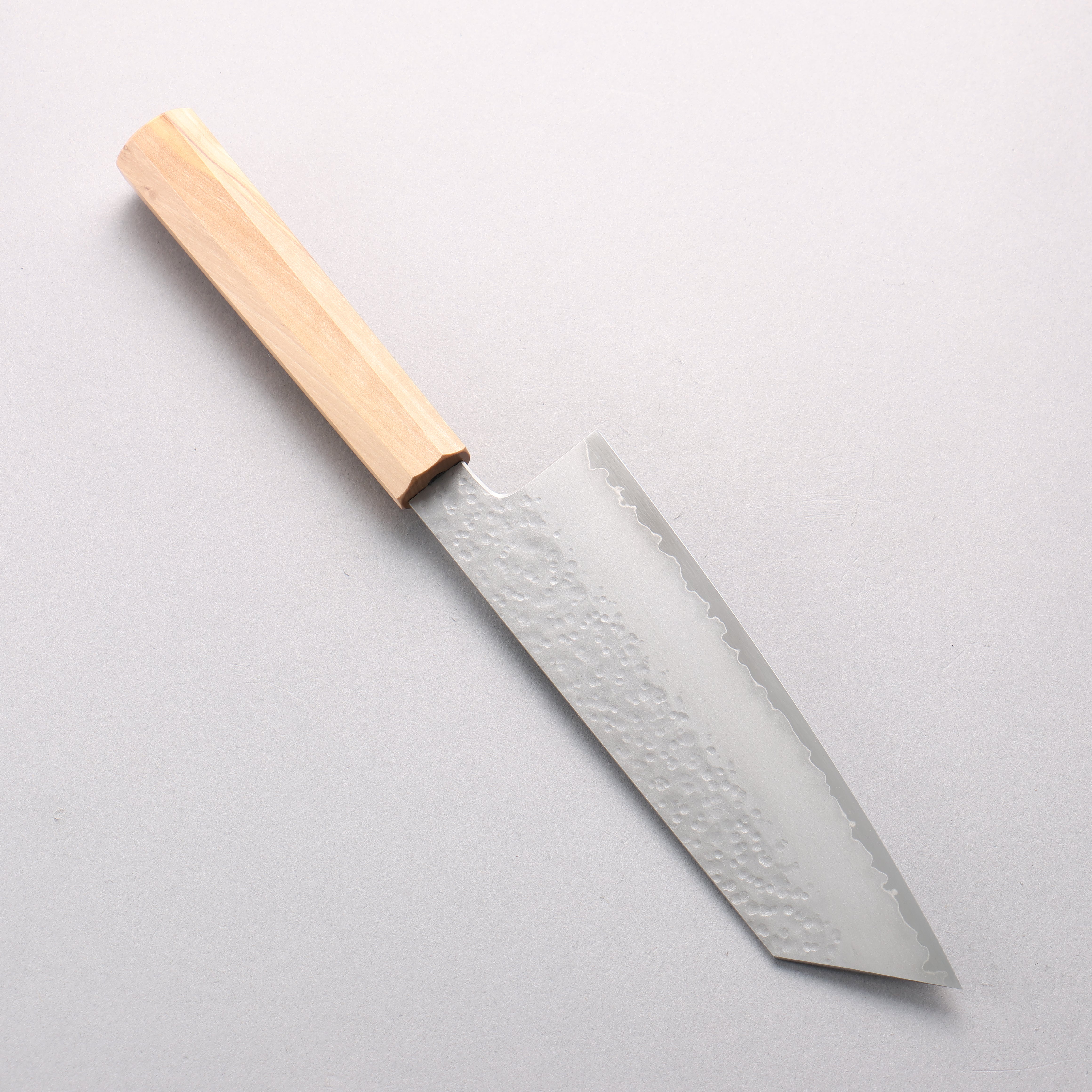 Hado Shiosai VG10 Maru Hammered Bunka 180mm Olive Wood Handle - Seisuke Knife