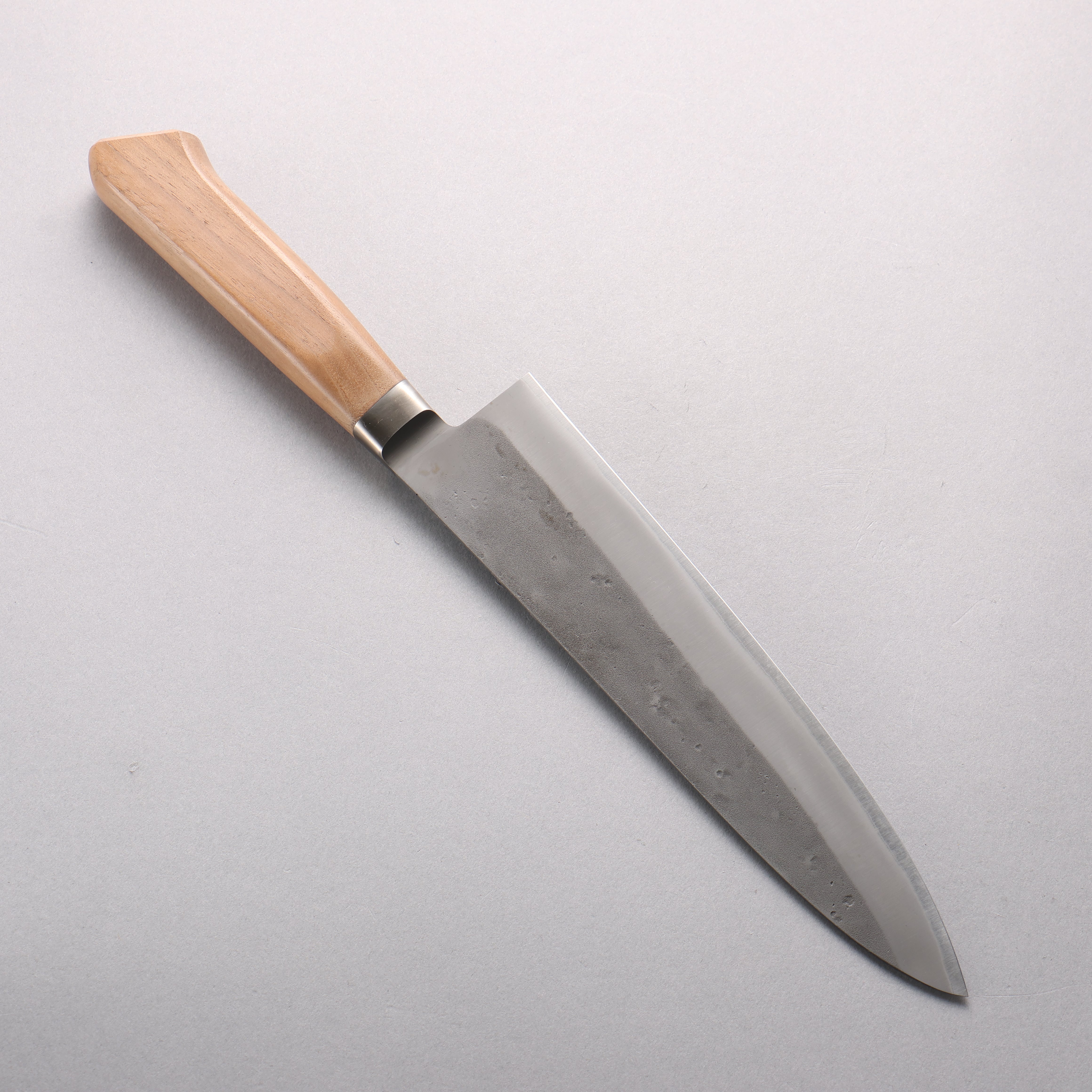 Oul Blue Steel Nashiji Gyuto 210mm Walnut Handle - Seisuke Knife