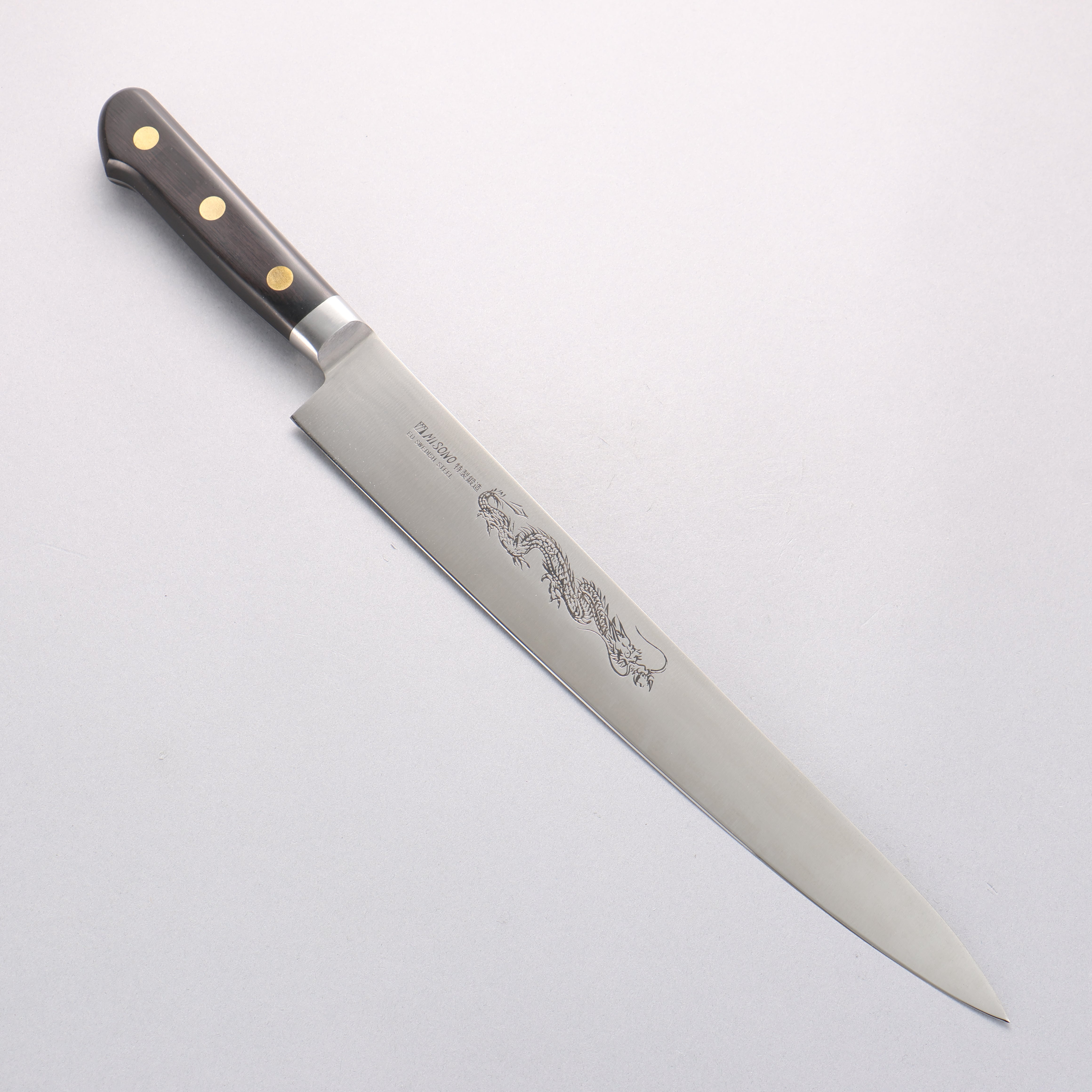 Misono Swedish Steel Dragon Engraving Sujihiki - Seisuke Knife