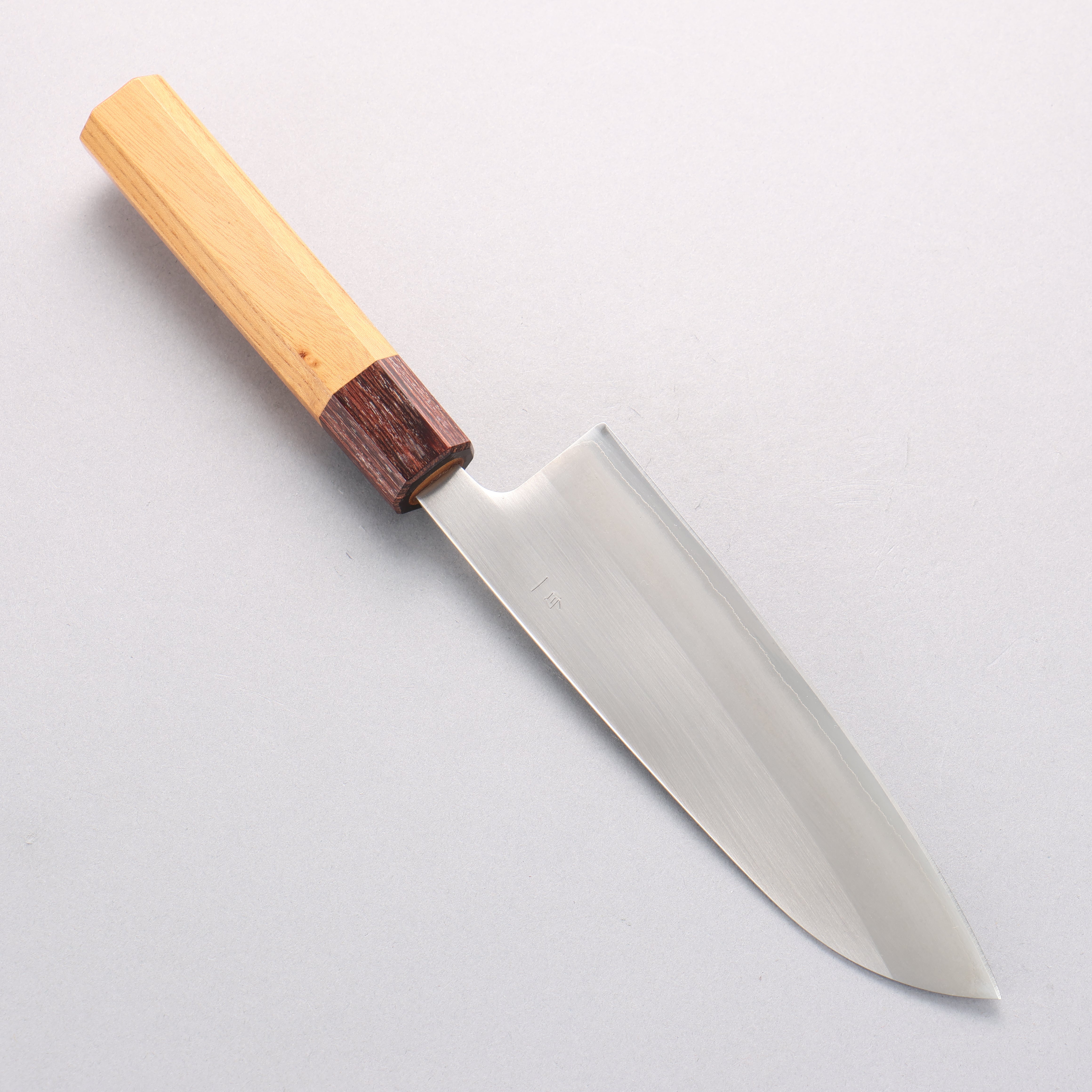 Oul White Steel No.1 Santoku 165mm Keyaki Elm Handle - Seisuke Knife
