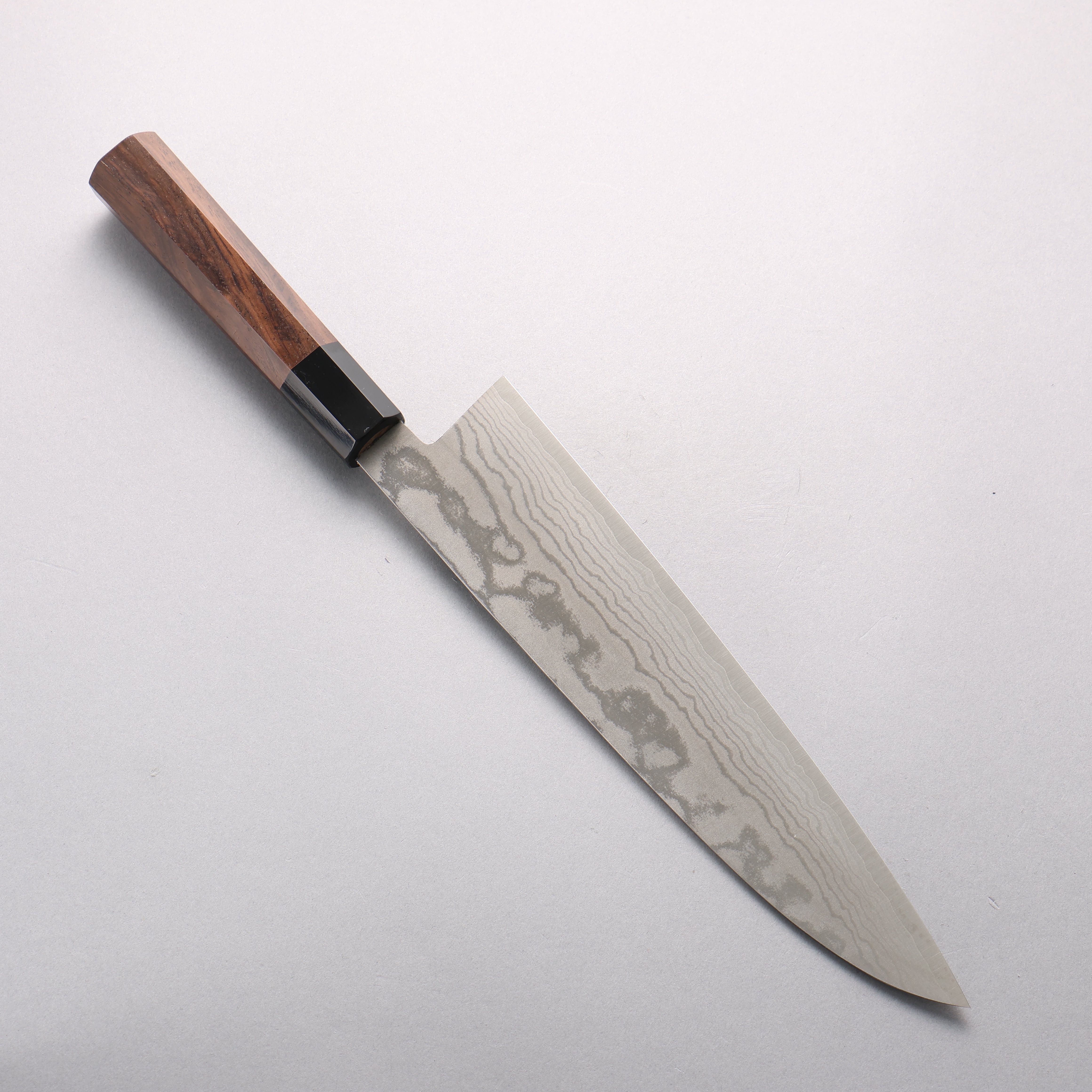 Shigeki Tanaka VG10 17 Layer Damascus Gyuto 240mm Walnut Handle - Seisuke Knife