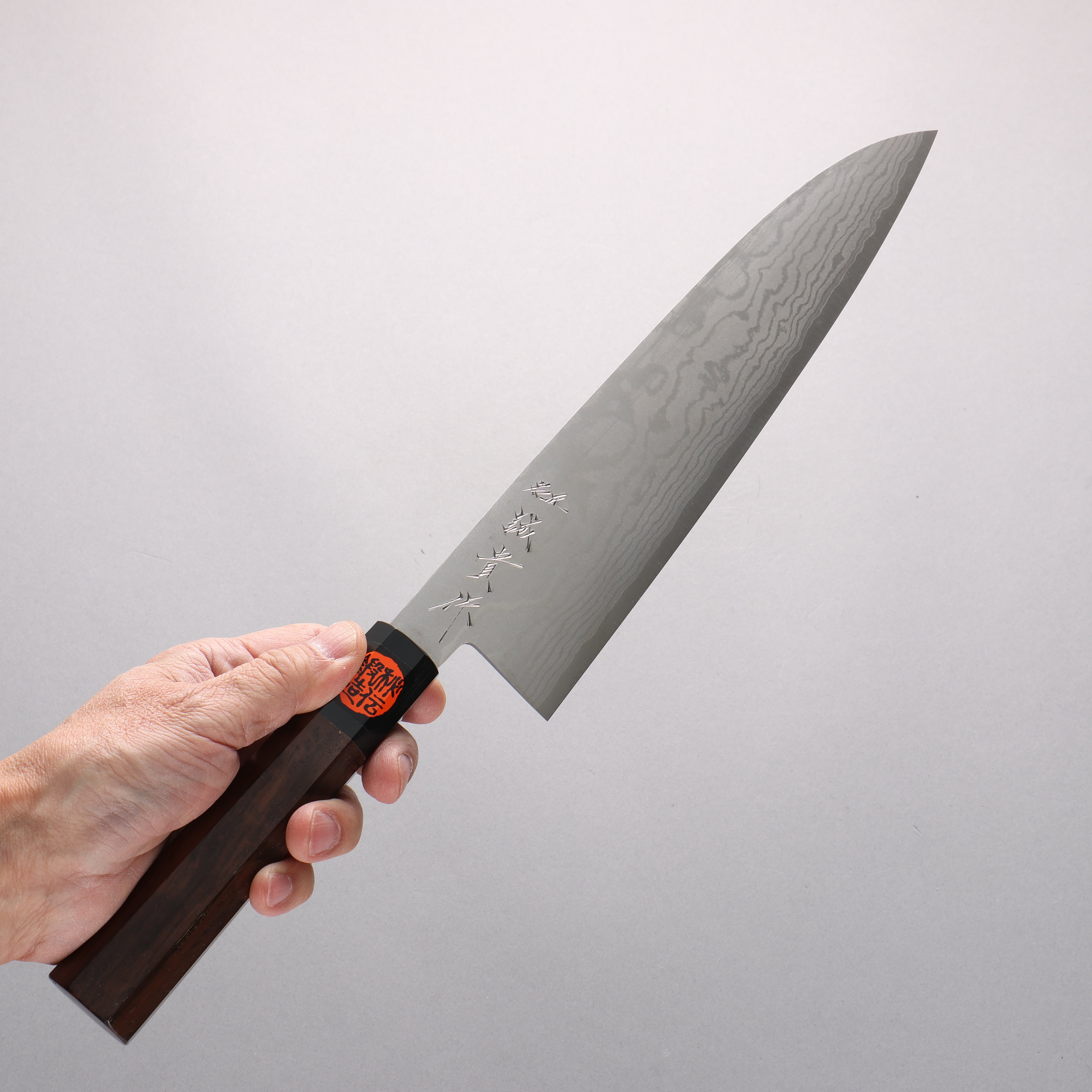 Shigeki Tanaka VG10 17 Layer Damascus Gyuto 240mm Walnut Handle - Seisuke Knife